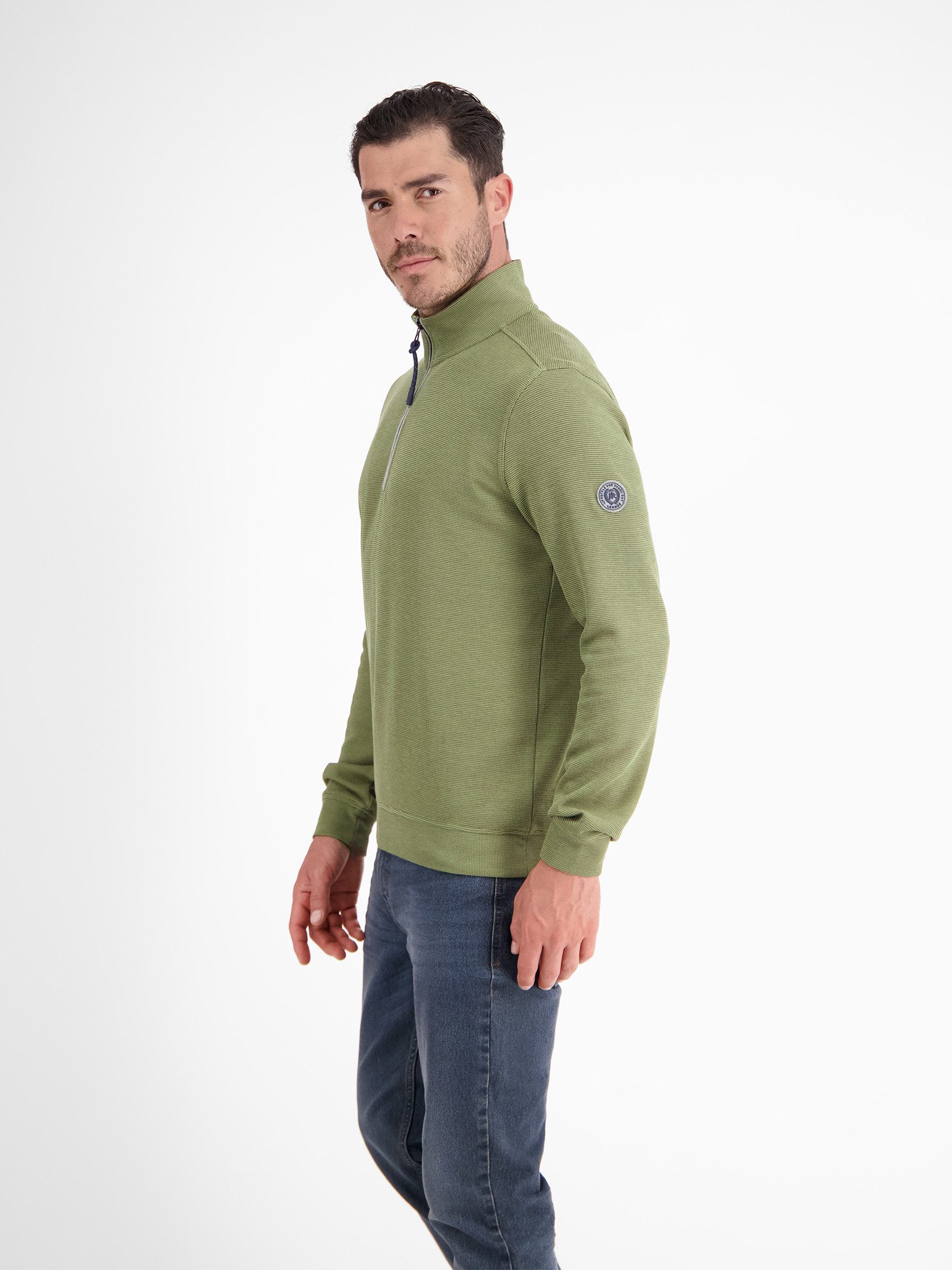 LERROS Sweatshirt Unifarbener Sweattroyer für Herren