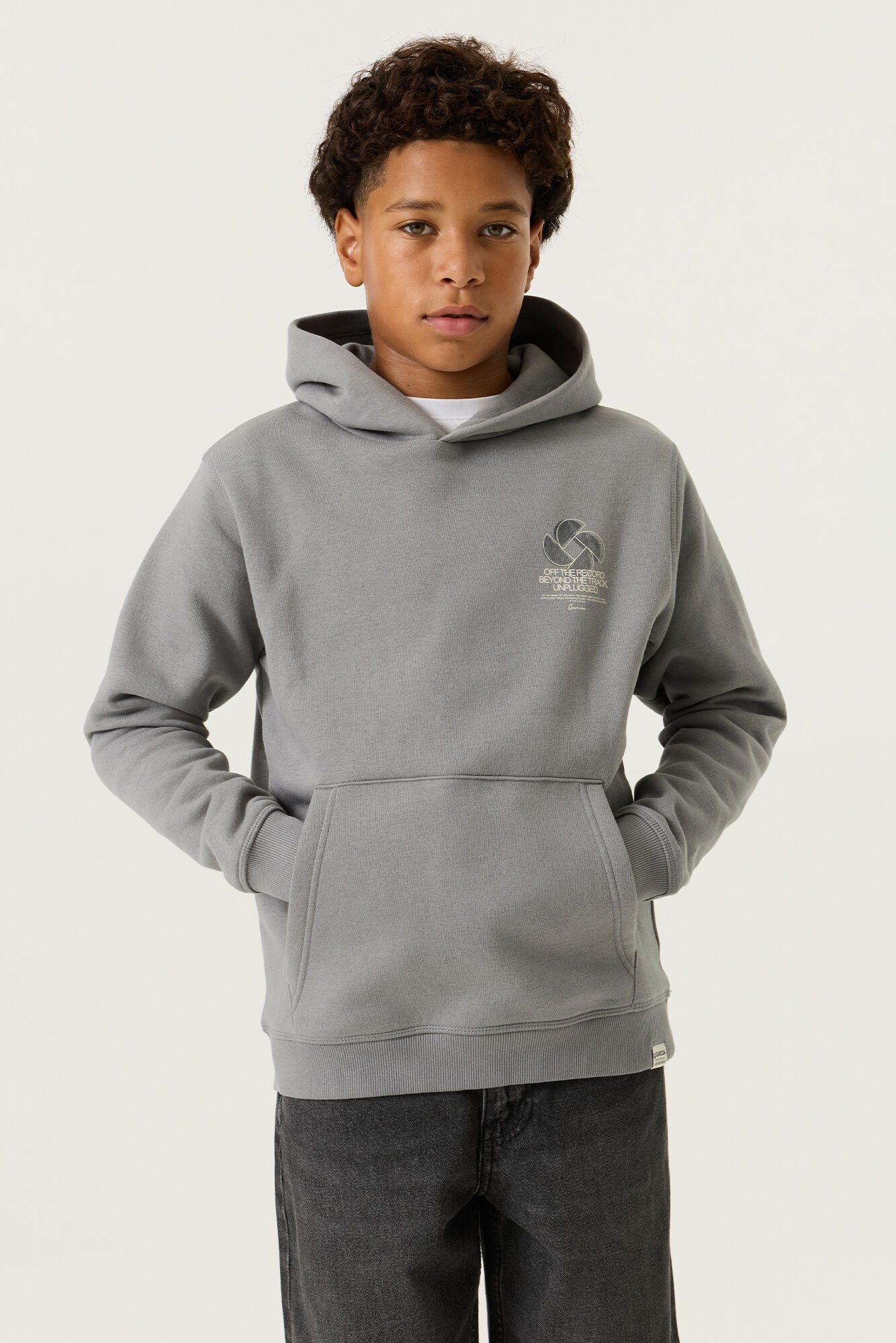 Garcia Hoodie Rückseite plakativ bedruckt