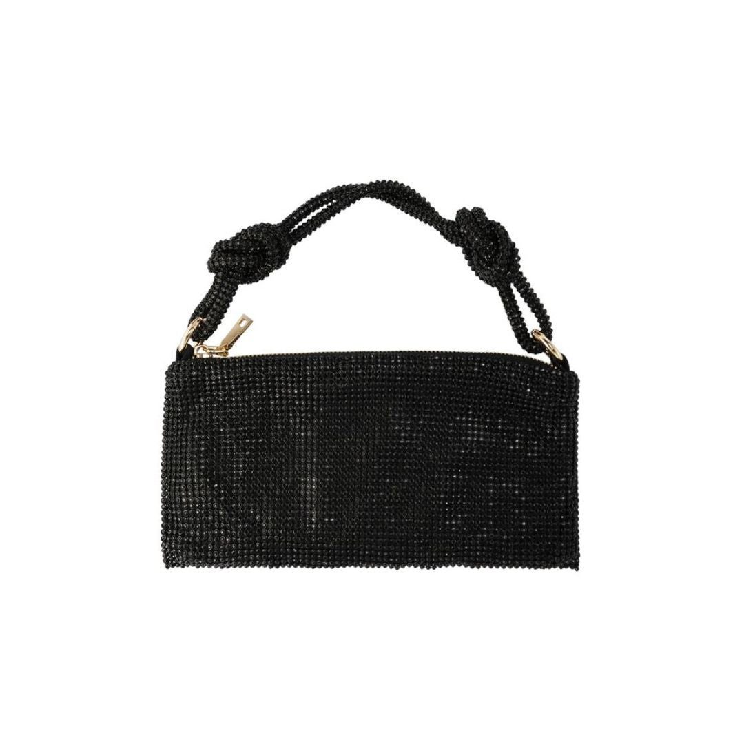 Umhängetasche Damen Tasche mit Knoten 'Glamour' schwarz