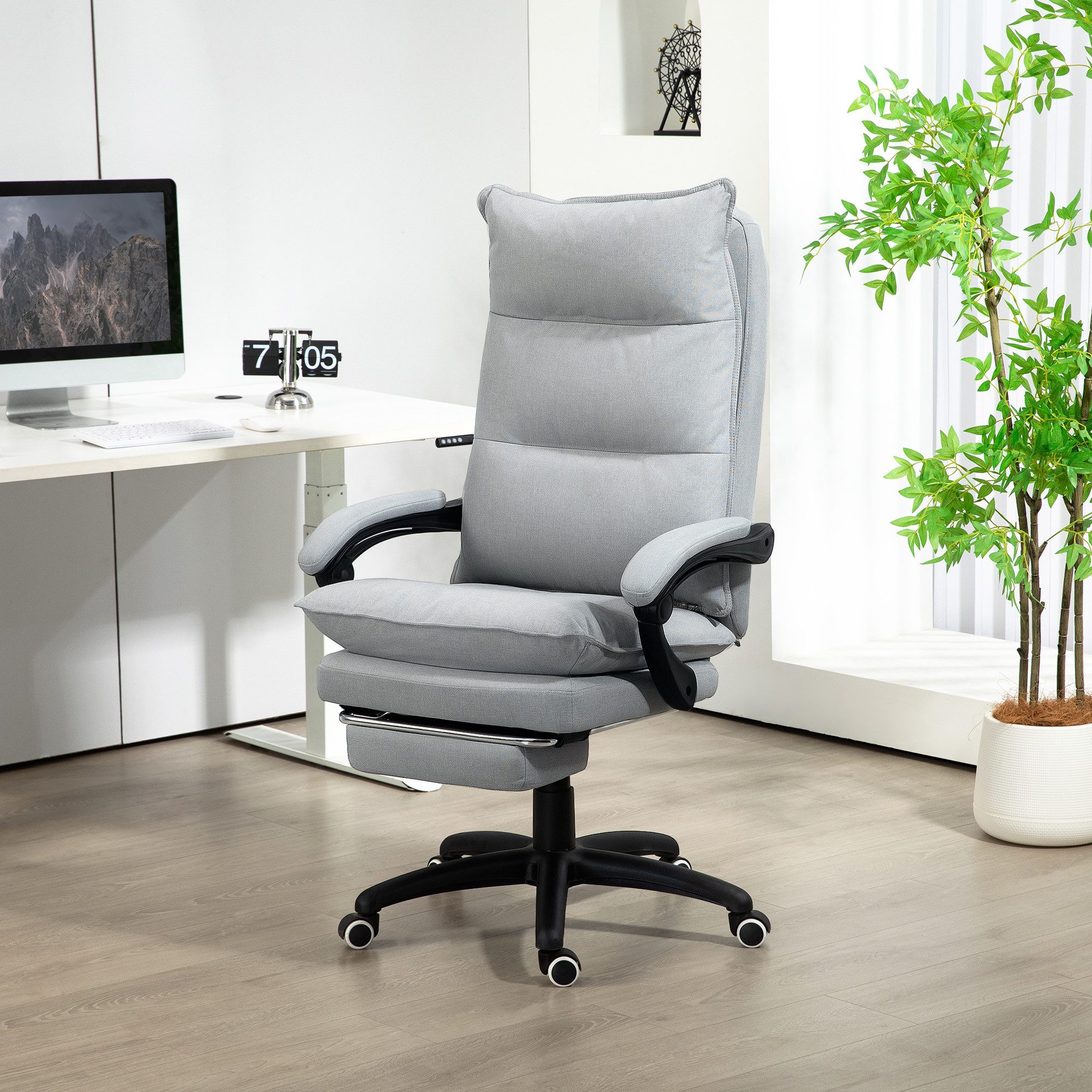 Vinsetto Schreibtischstuhl Ergonomisch Bürostuhl mit Massag-, günstig online kaufen