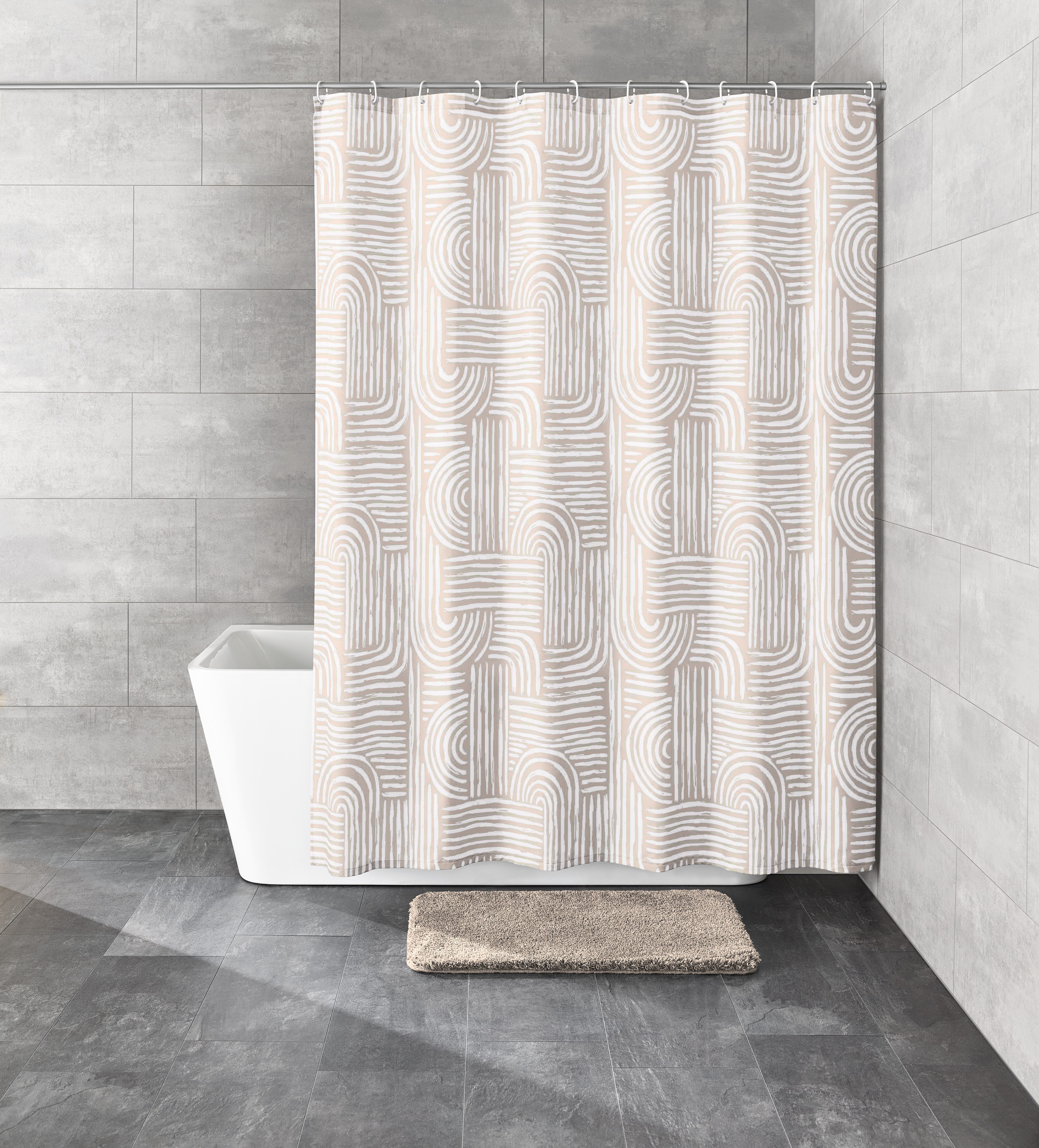 Kleine Wolke Duschvorhang Linja Breite 180 cm (Set)