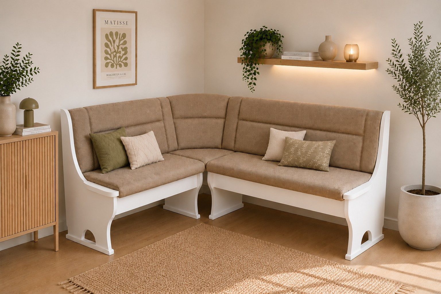 moebel-direkt-online Eckbank Eckbank mit Stauraum. Schenkelmaße 125x165 cm