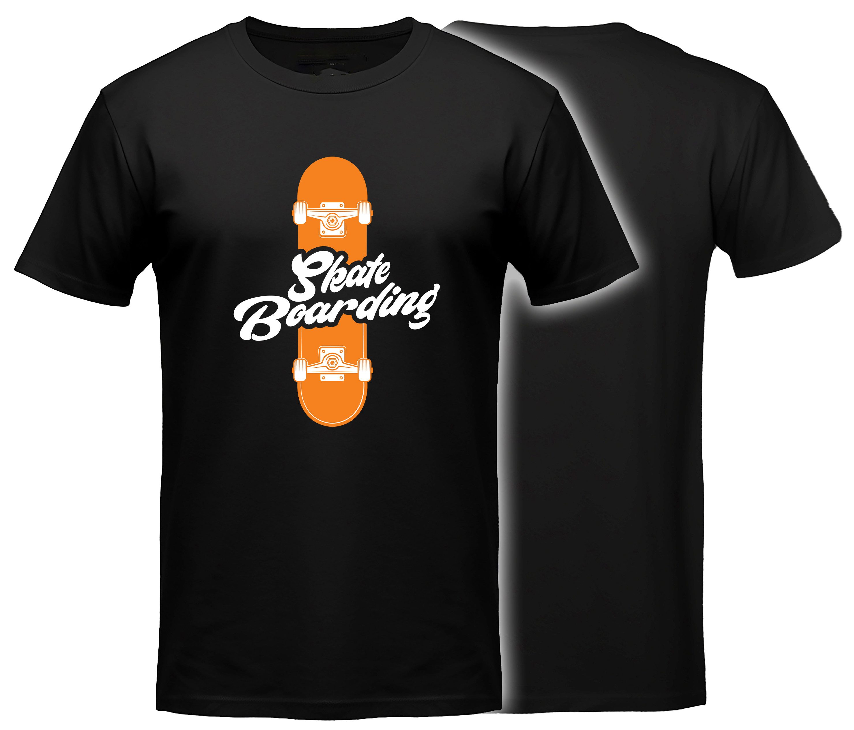 MyDesign24 T-Shirt Skater print Shirt Skateboarding Skater T-Shirt schwarz kurzarm Regular Fit i516