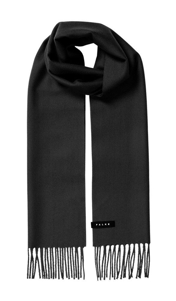 FALKE Schal schwarz 180cm x 30cm - 1 Stück
