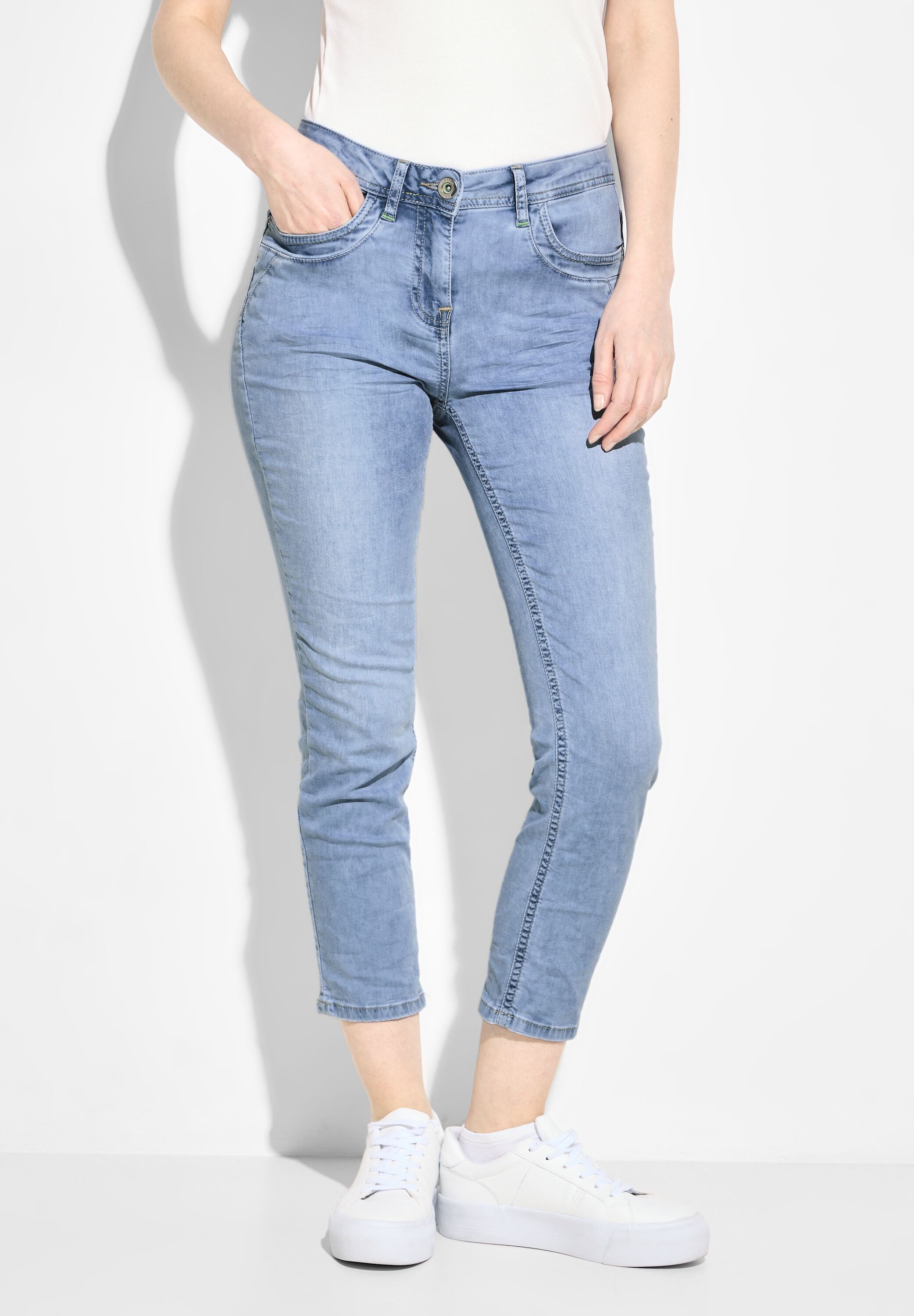 CECIL Slim-fit-Jeans mit dekorativen Nähten