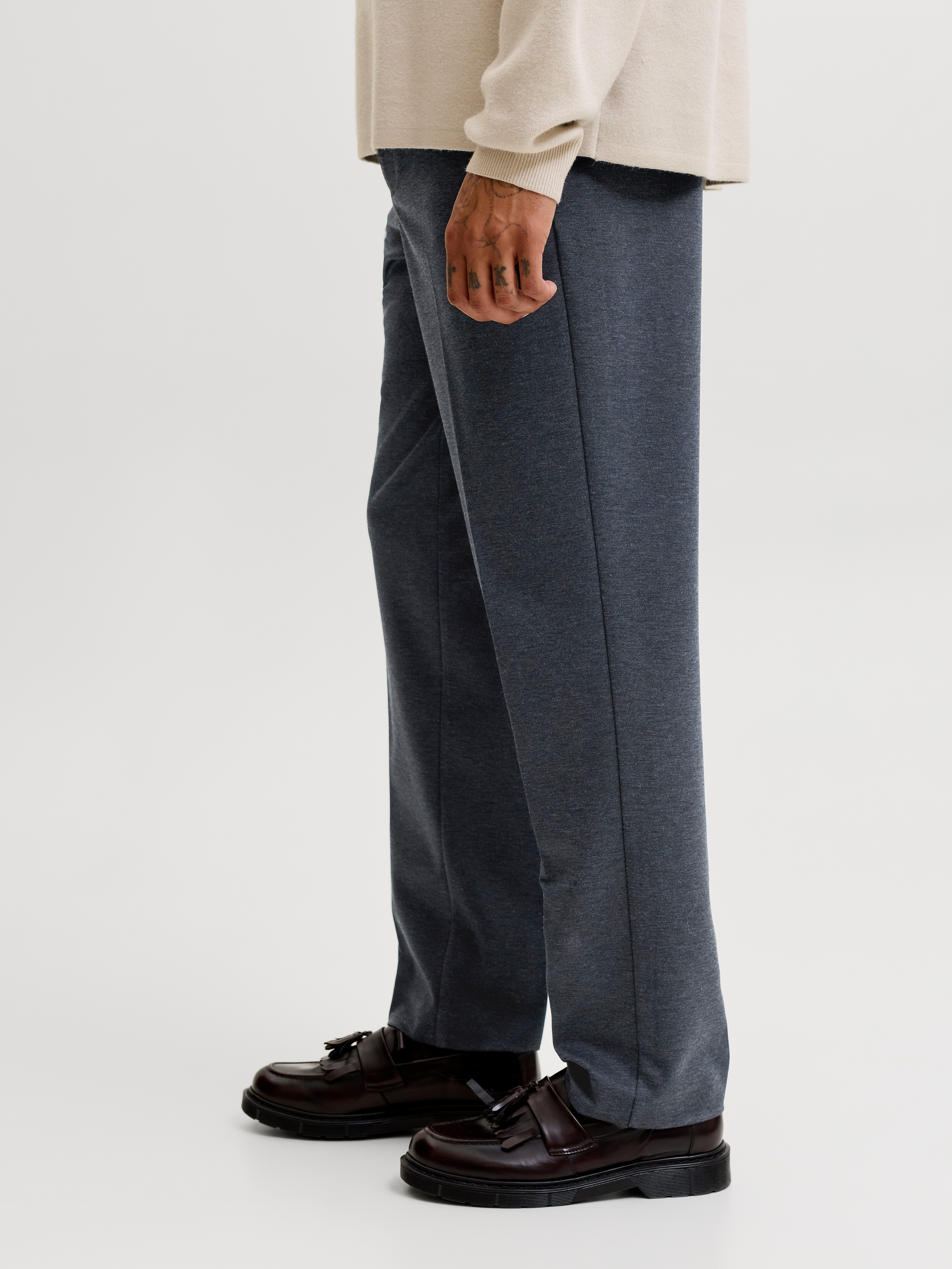 Jack & Jones Stoffhose JPRMARTIN JERSEY TROUSER SN Materialmix, slim fit – Bild 2 von 5