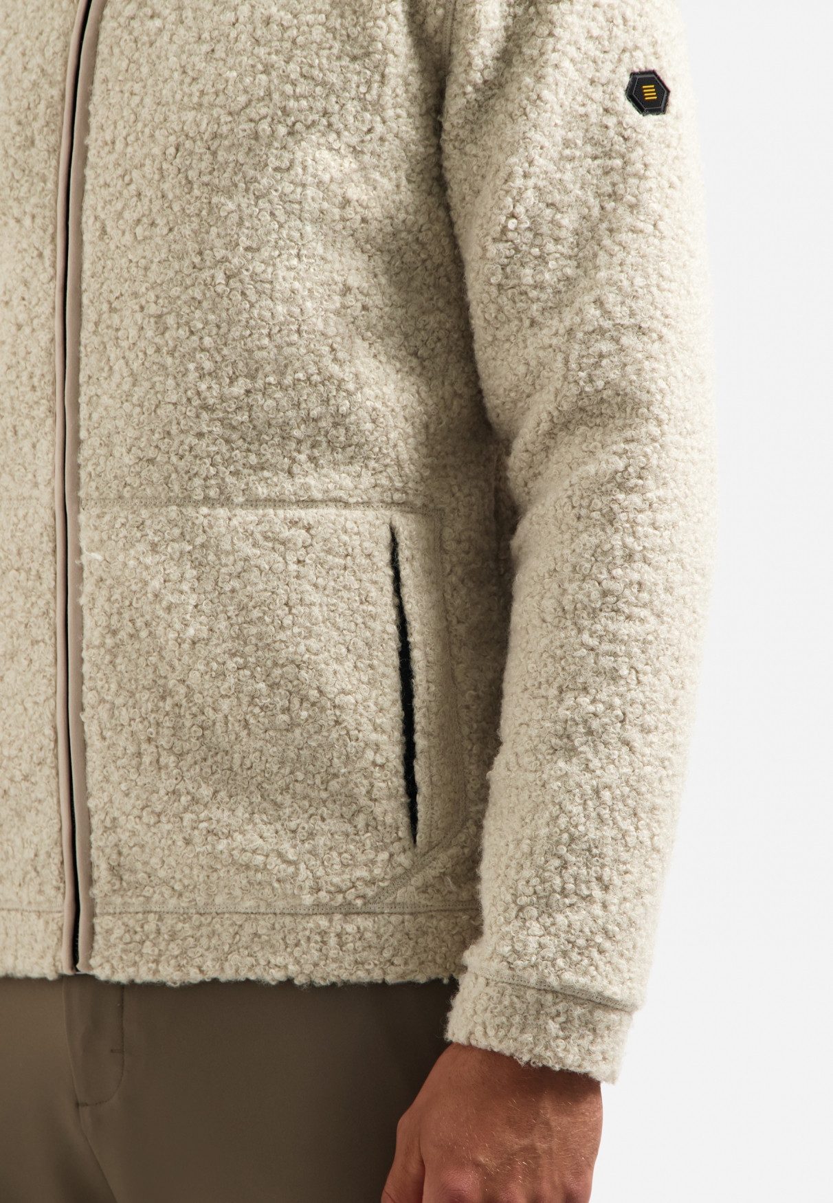 NO EXCESS Sweater No Excess Teddy-Sweatjacke Sweater Full Zip Teddy