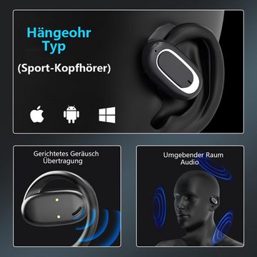 GelldG Kopfhörer Bluetooth, T35 Open Ear Kopfhörer Bluetooth 5.3 mit HD Mic Kopfhörer