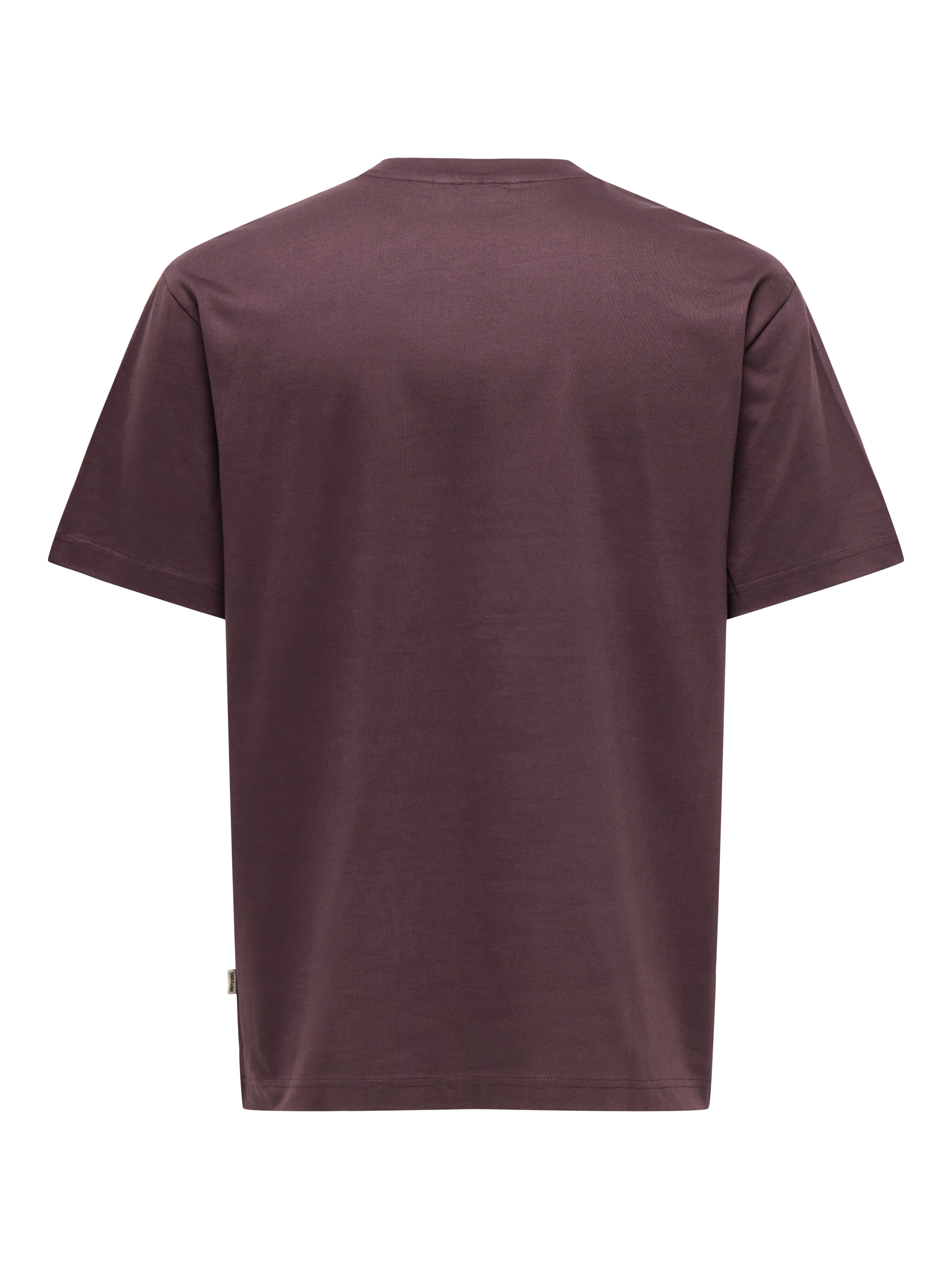 ONLY & SONS Rundhalsshirt ONSFRED RLX SS TEE Baumwolle, relaxed fit