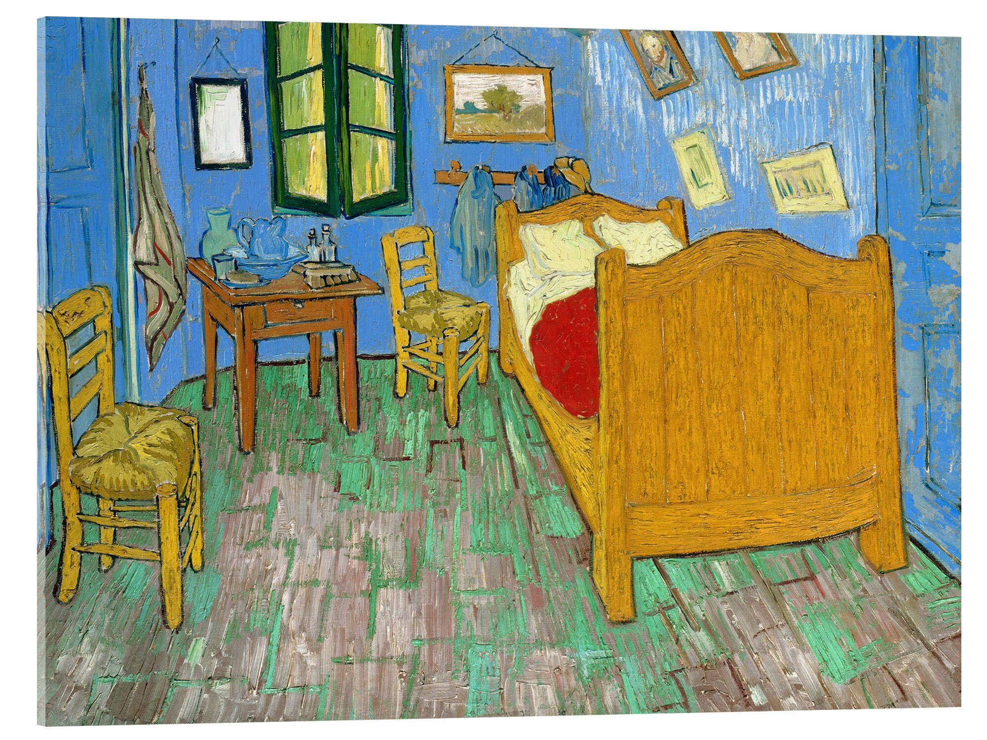 Posterlounge Wandbild Van Gogh's Schlafzimmer in Arles, Vincent van Gogh, erhältlich als Poster, Leinwandbild, Wandsticker oder Acrylglasbild