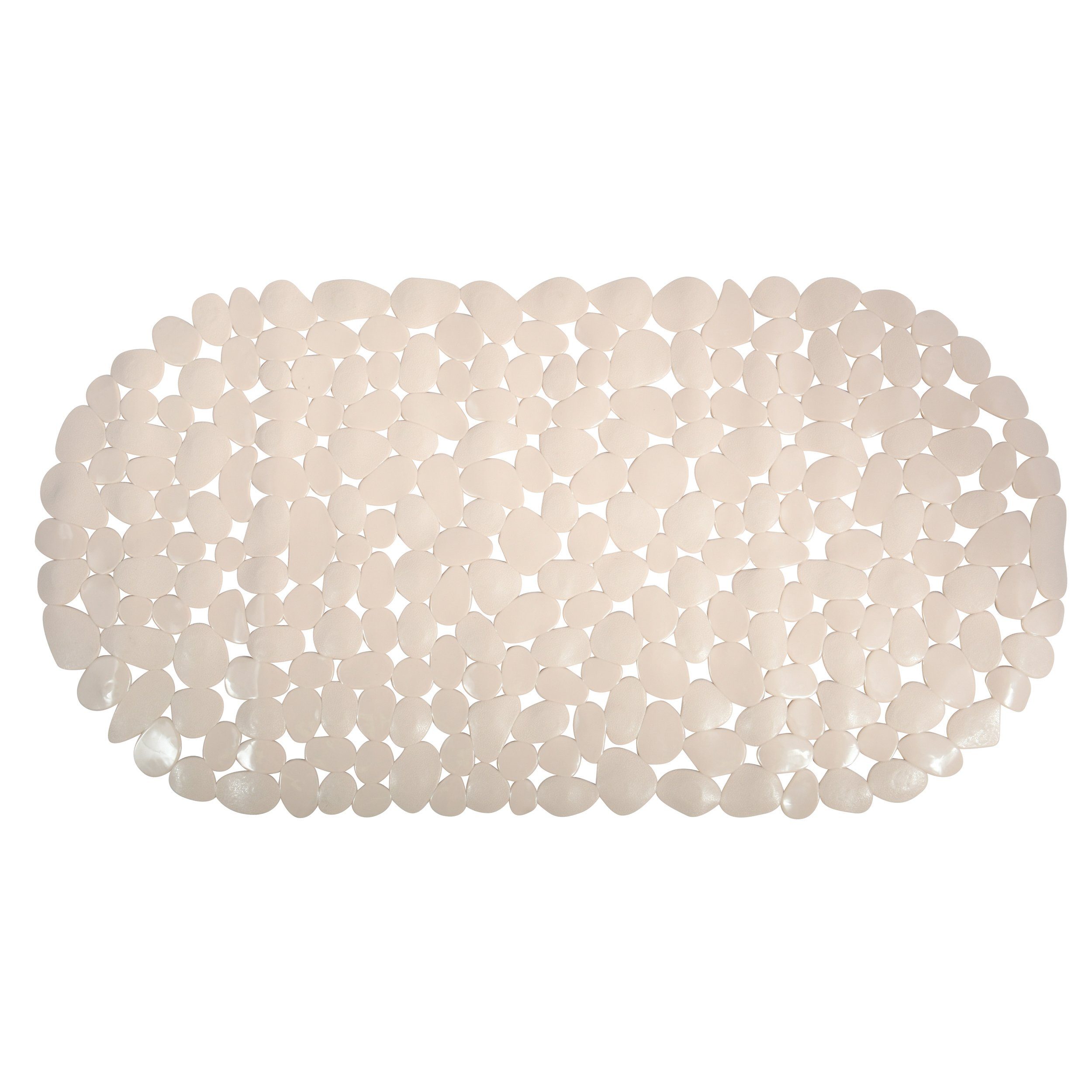 MSV Duschmatte KIESELSTEIN, mit Saugnäpfen, rutschfest, pflegeleicht, PVC, günstig online kaufen