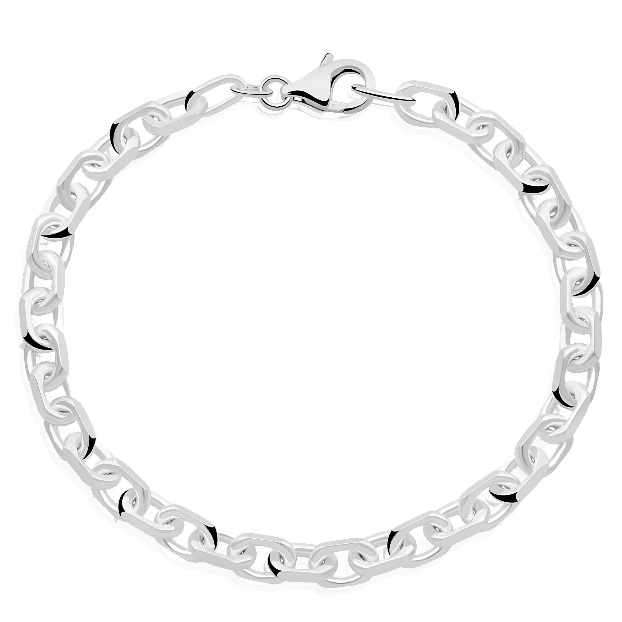 Silberarmband Ankerarmband 5,5 mm 925er Sterling Silber Massiv
