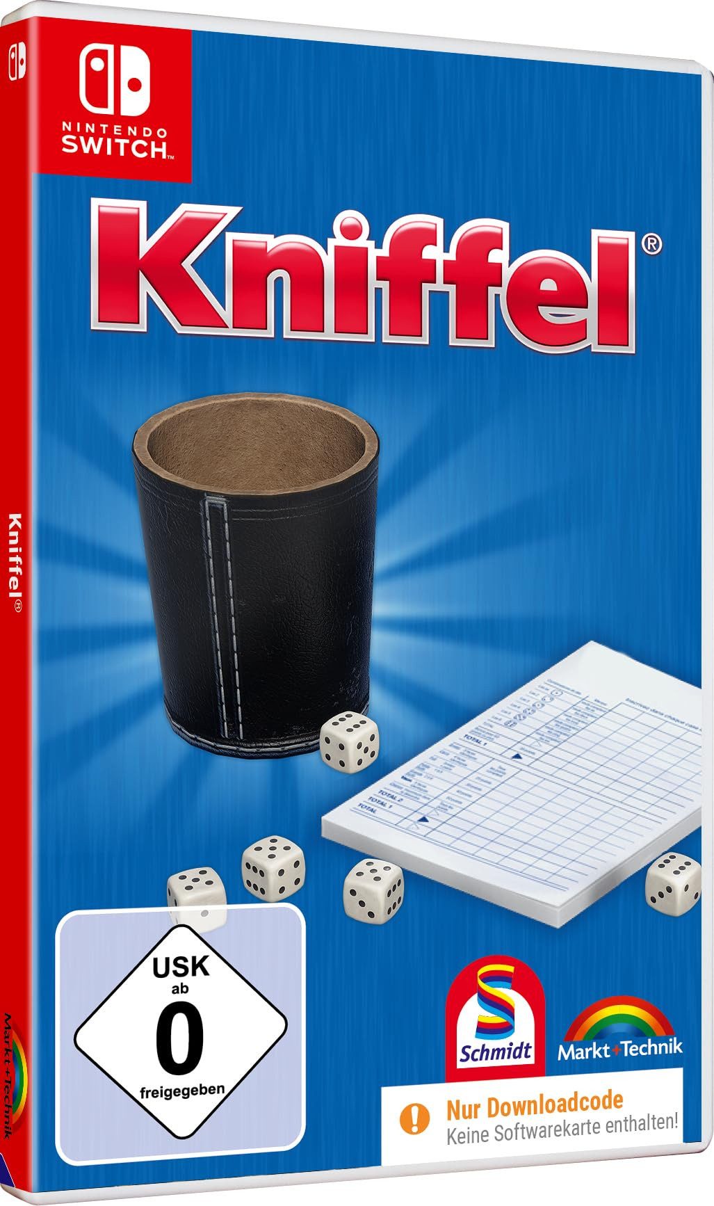 Kniffel - Clever knobeln für die ganze Familie - Das Original für (Code in a Box), Nintendo Switch