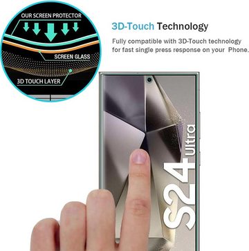 MSM Handyhülle Hülle + 2X Schutzglas für Samsung Galaxy S24/Plus/Ultra Panzerfolie