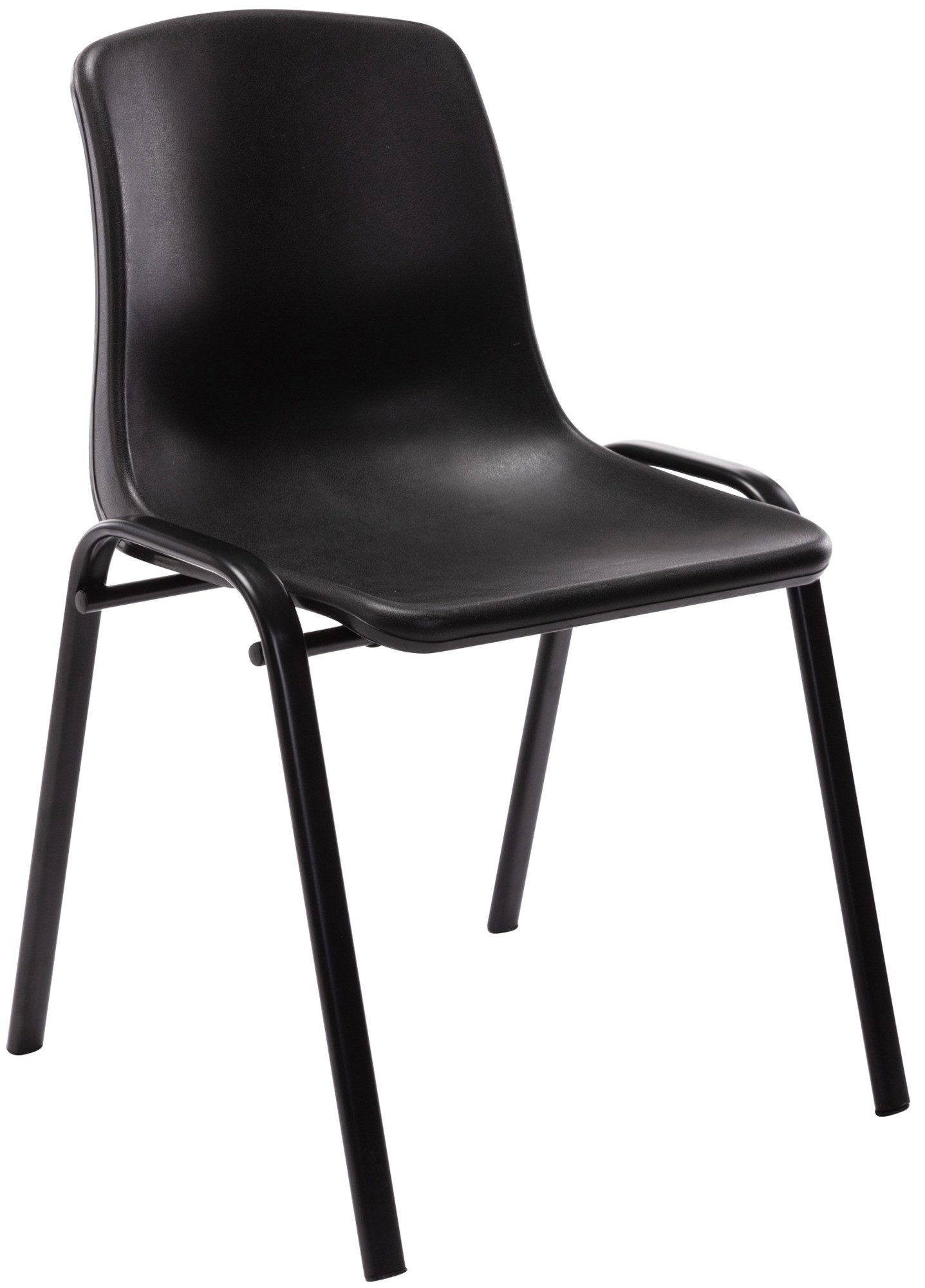 furnicato Stapelstuhl Nowra 76x47x52 cm schwarz (1 St)
