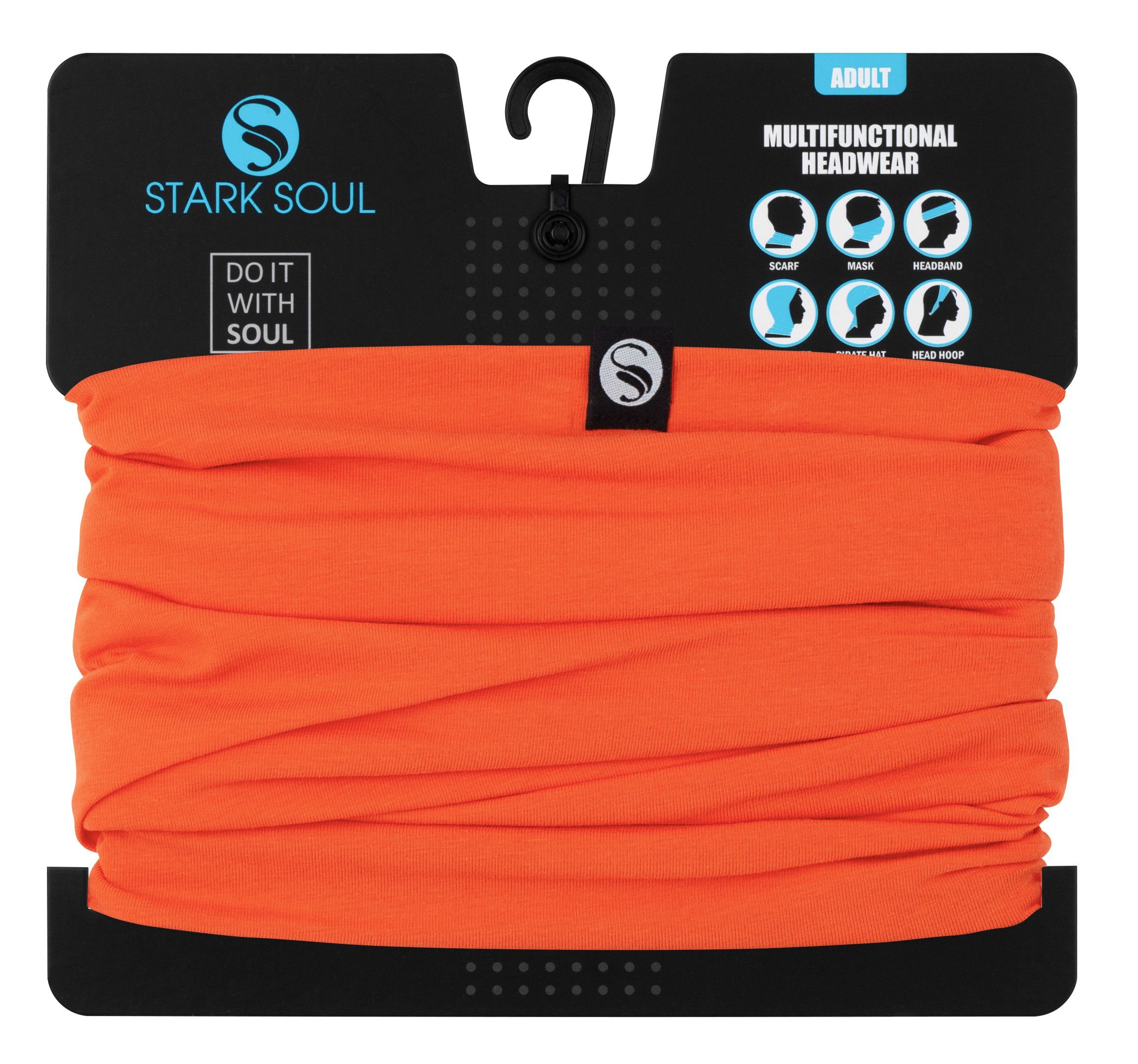 Soul® Stark Jersey-Material angenehmen Unisex, Multifunktionstuch Orange aus