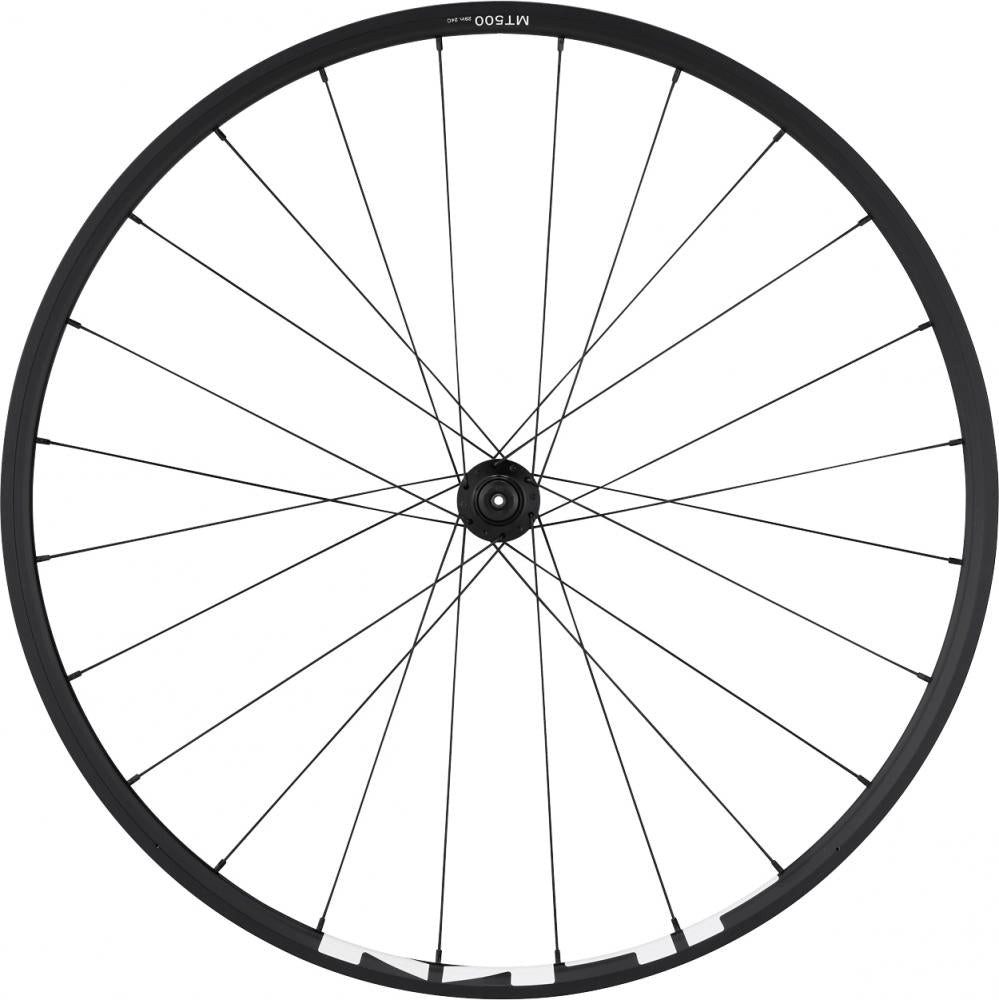 Shimano Laufrad SHIMANO Vorderrad WH-MT500 Center-Lock 100 mm 100 - robustes MTB-Laufr