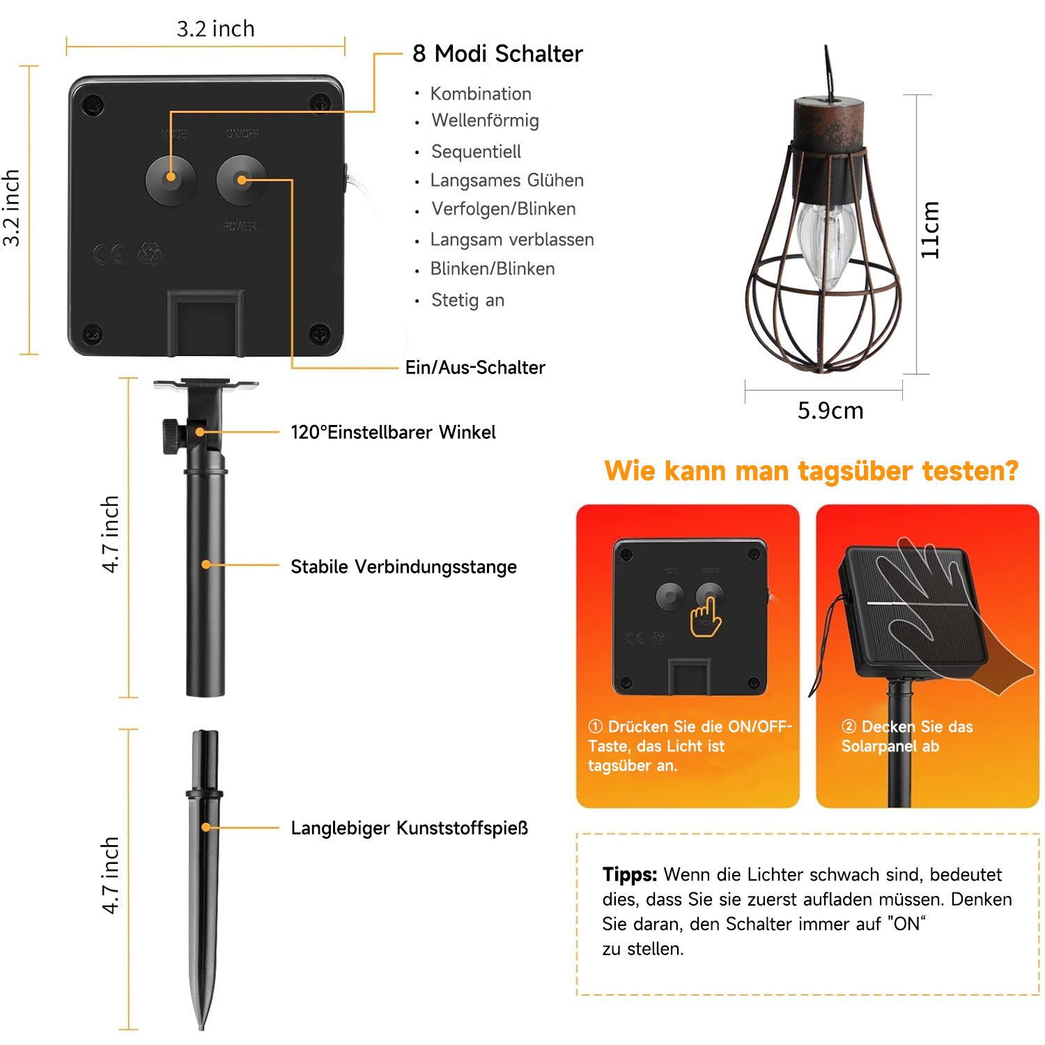 ZEUOPQ LED Solarleuchte Solarlampen Solar Lichterkette günstig online kaufen