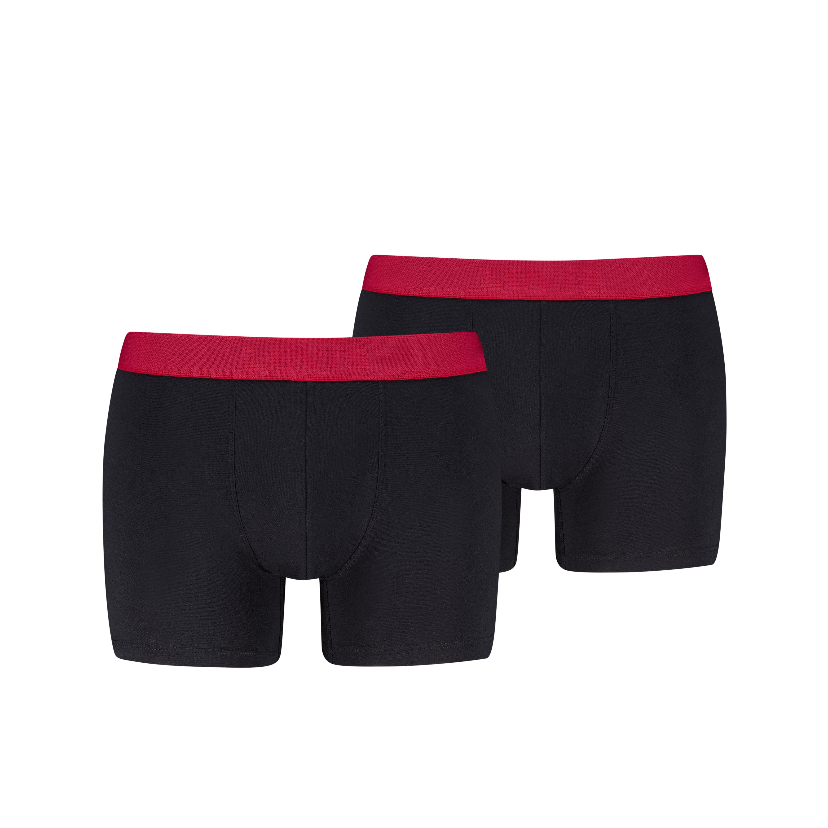 Levi's® Boxershorts LEVIS MEN TWILL WB BOXER BRIEF 2P (2er Pack) ohne Eingriff, Stretchbund