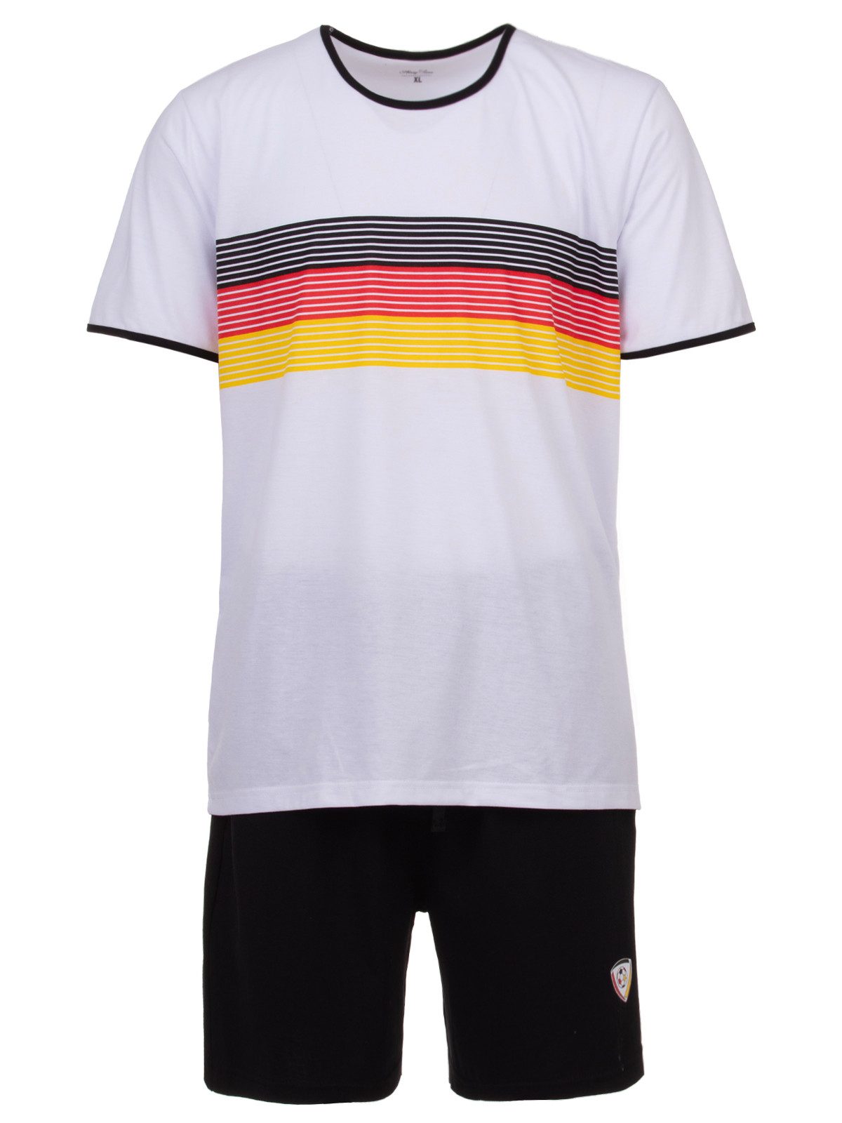 Henry Terre Schlafanzug Freizeit-Set T-Shirt/ Short Deutschland Flagge