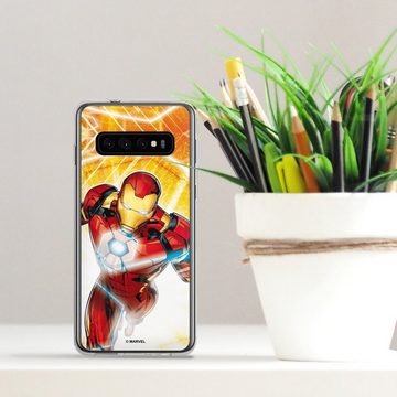 DeinDesign Handyhülle Iron Man on Fire, Samsung Galaxy S10 Silikon Hülle Bumper Case Handy Schutzhülle