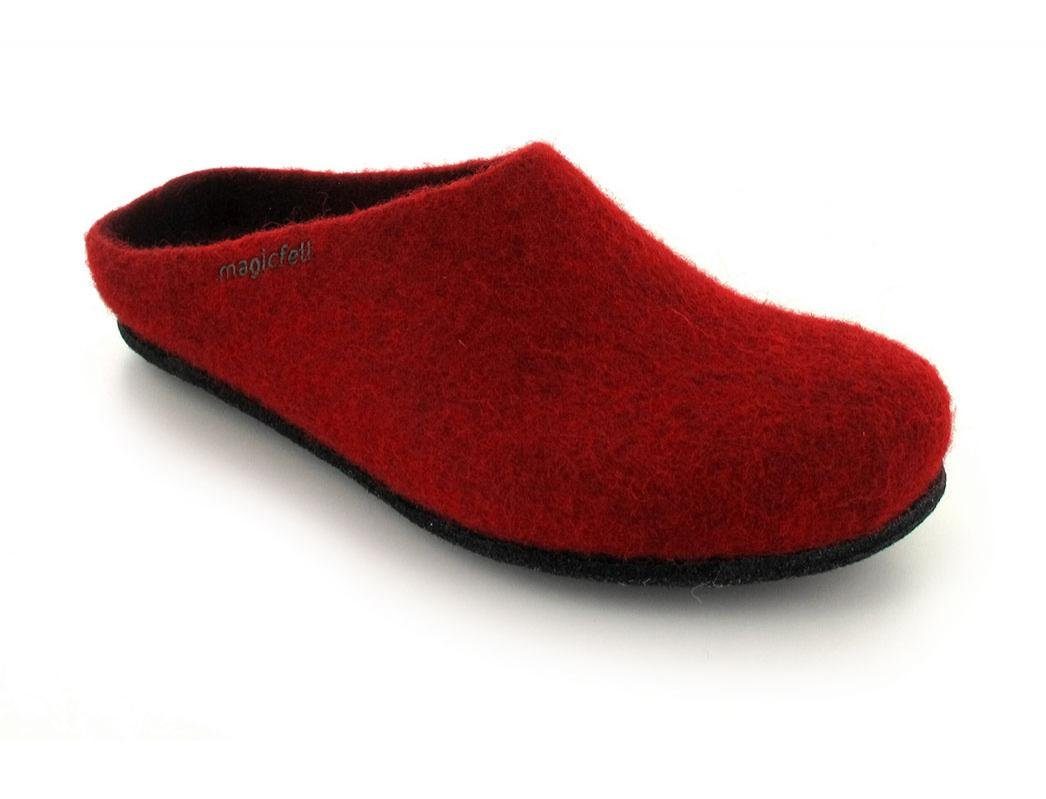 Magicfelt Gottstein rubin Filzpantoffel Hausschuh Magicfelt reine Wolle