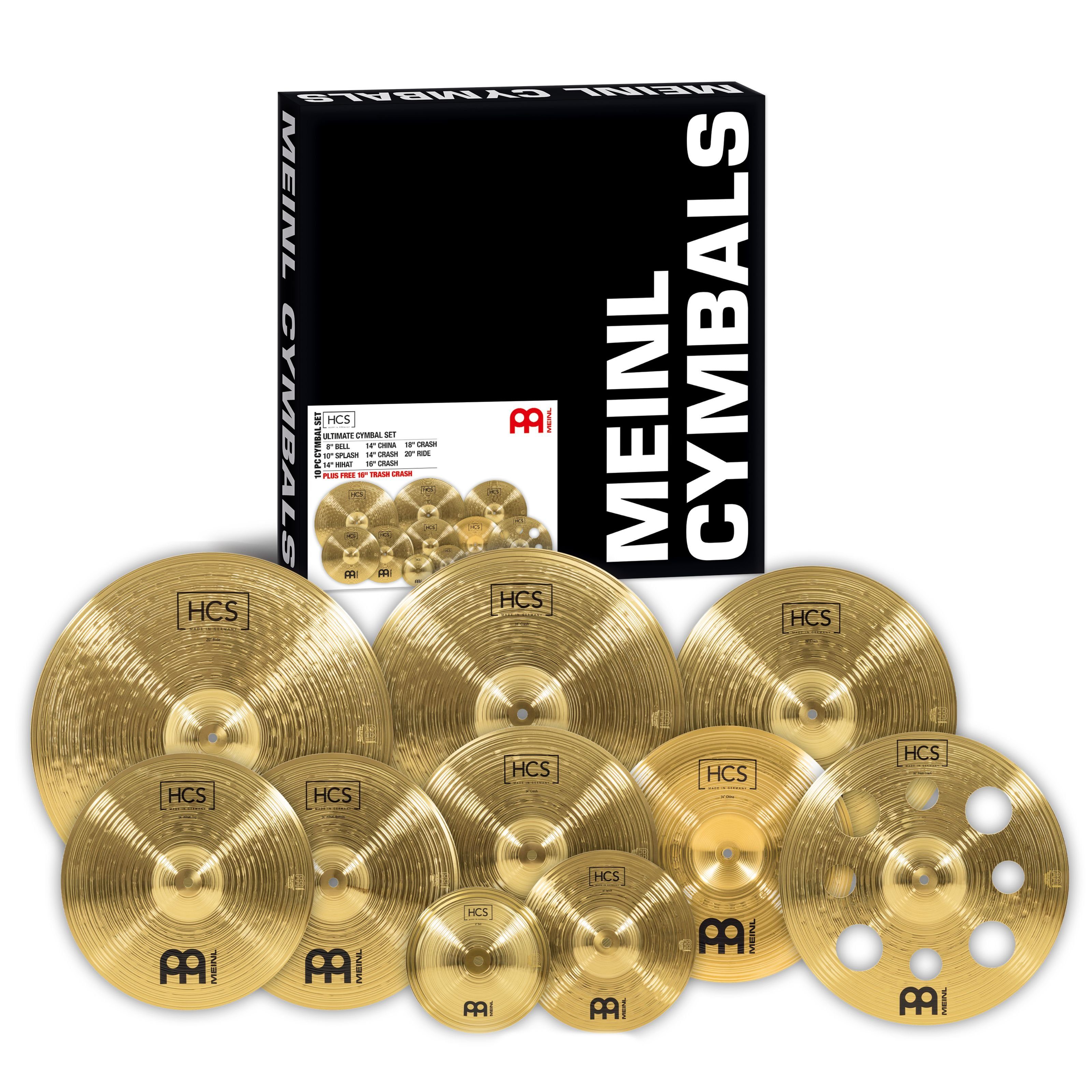 Meinl Percussion Becken,HCS Ultimate Cymbal Set HCS-SCS1, HCS Ultimate Cymbal Set HCS-SCS1 - Becken Set