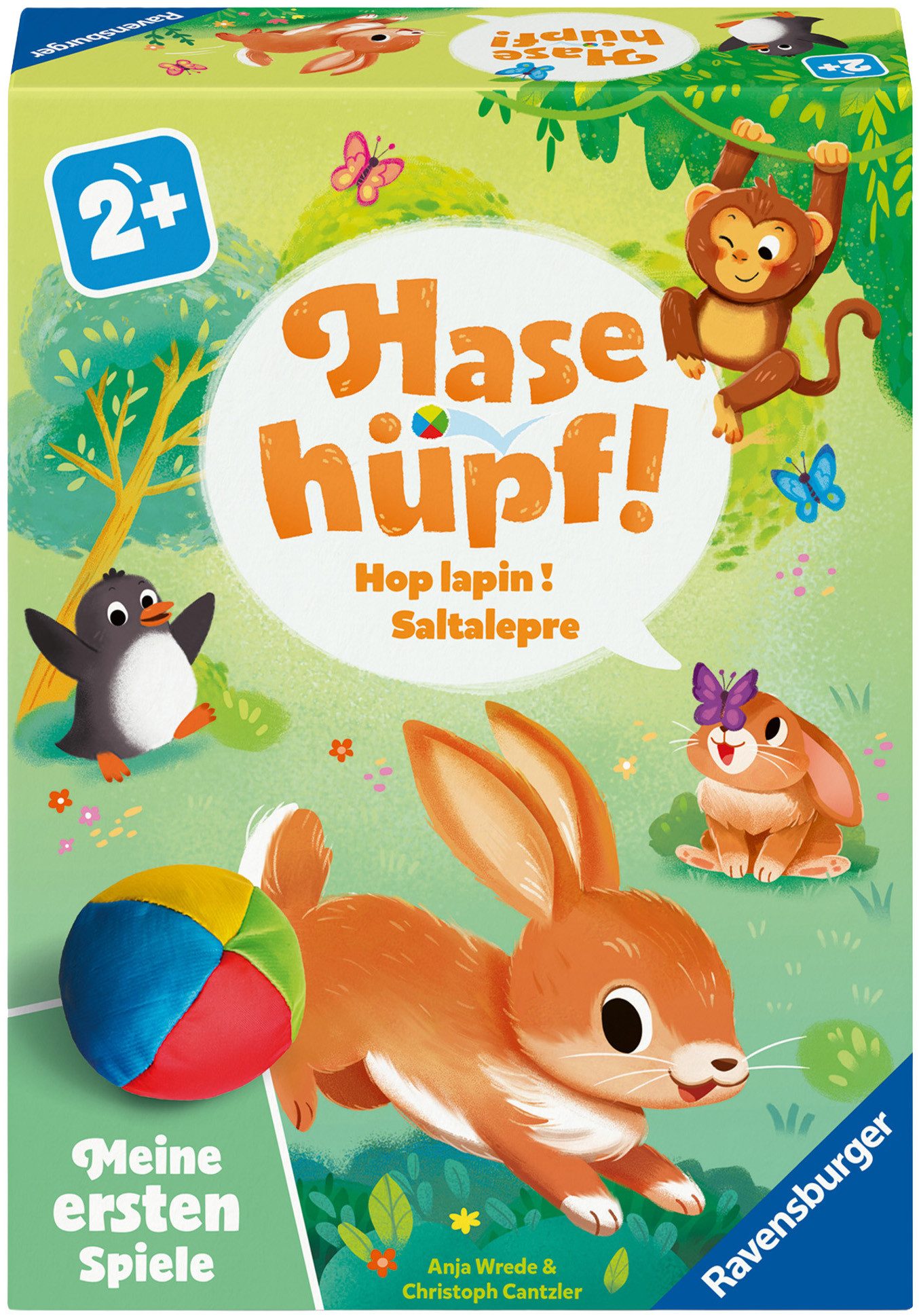 Ravensburger Spiel Hase hüpf!, Kinderspiel, Made in Europe