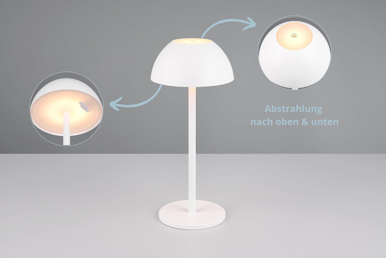 lightling LED Tischleuchte Robert, Touchfunktion, LED fest integriert, Warm günstig online kaufen