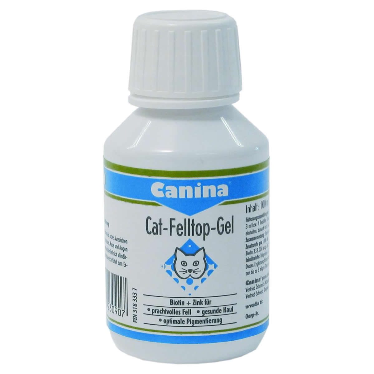 Canina Cat-Felltop-Gel 100 ml, Nahrungsergänzungsmittel für: Katze