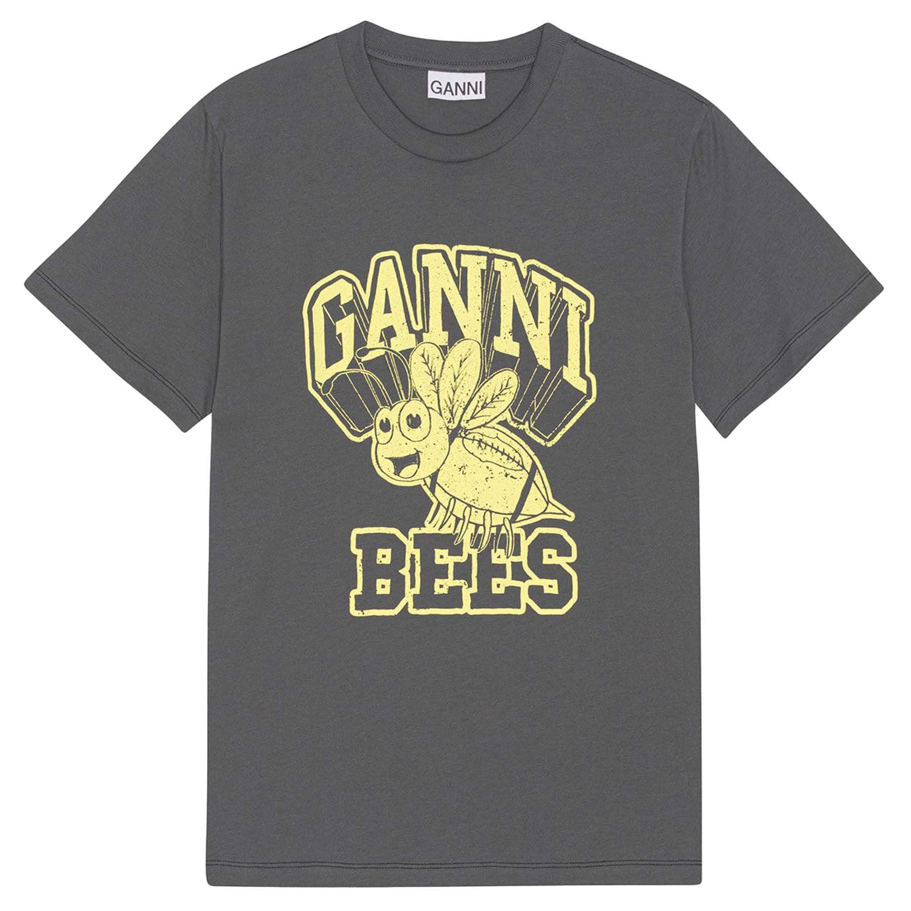 GANNI T-Shirt T-Shirt YELLOW BEE aus Baumwolle