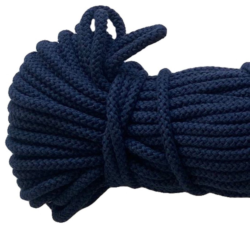 Mississhop Kordel 100 m / Ø 5 mm / Ø 3 mm Baumwollkordel Seil Kordel 100 % Baumwolle