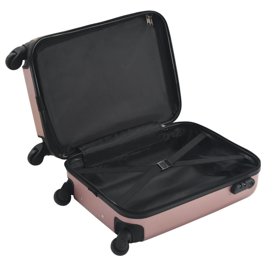 vidaXL Trolley Roségold - Prisma Koffer Reisekoffer Hartschalenkoffer Trolley Koffers, Mit 4 Rollen Rollen