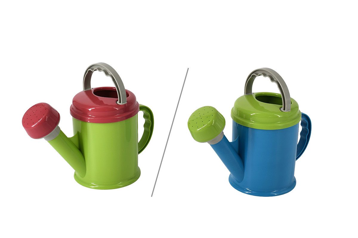 GOWI Sandform Gießkanne Style, (1-tlg., sortiert), Fassungsvermögen: 1,5 Liter