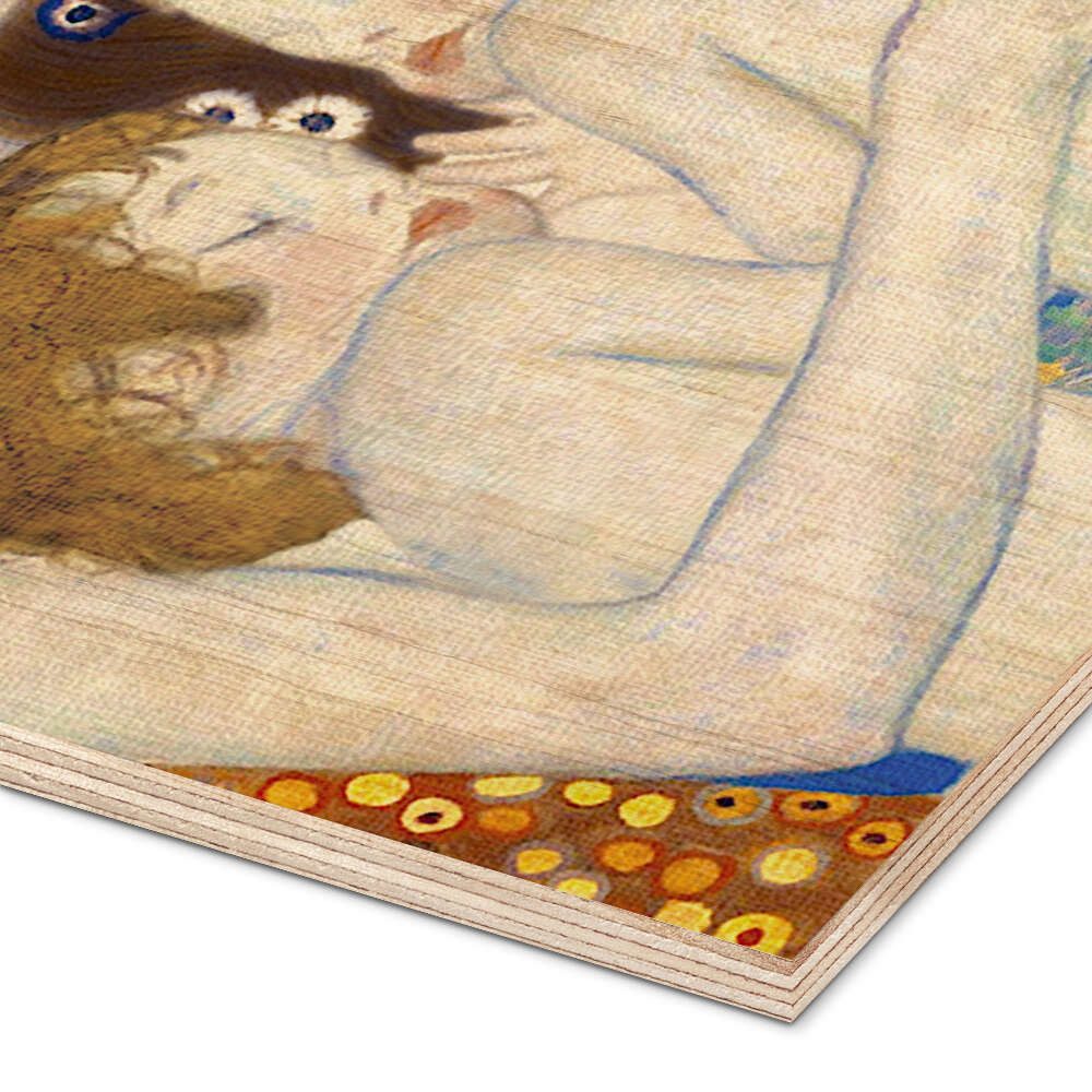Posterlounge Wandbild Mutter und Zwillinge V, Gustav Klimt, erhältlich als Poster, Leinwandbild, Wandsticker oder Acrylglasbild