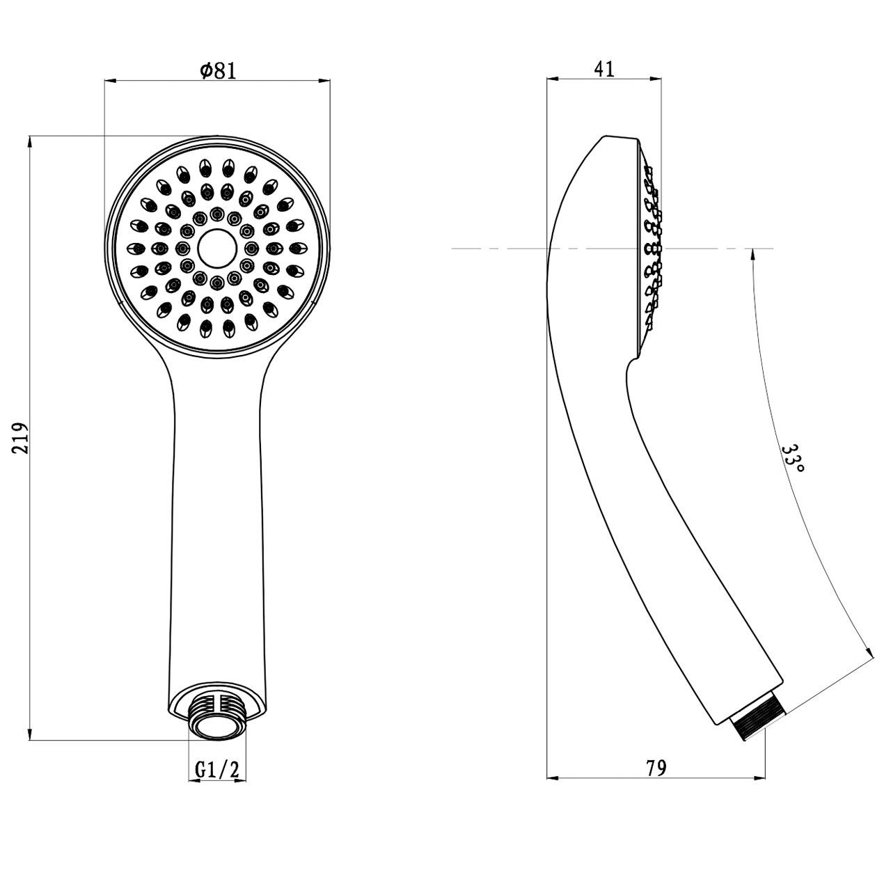 Euroshowers GmbH Brauseschlauch Handbrause Duschkopf mit günstig online kaufen