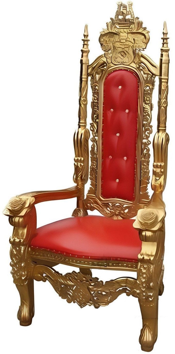 JVmoebel Chesterfield-Sessel Königlicher Chesterfield Sessel aus rotem Samt mit goldenen Füßen (Packung, Relaxsessel), Made in Europa