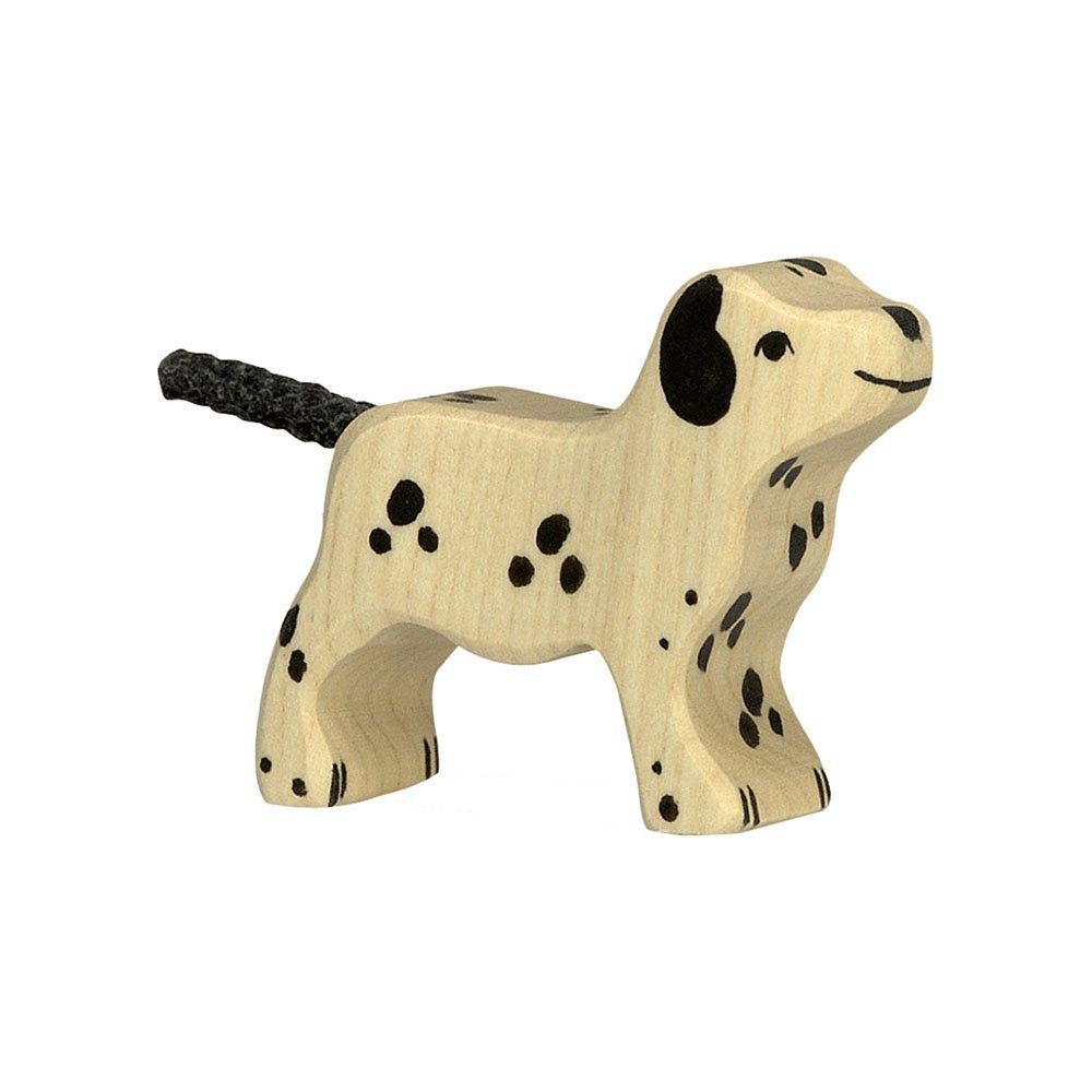 Holztiger Tierfigur HOLZTIGER Dalmatiner aus Holz - stehend, klein