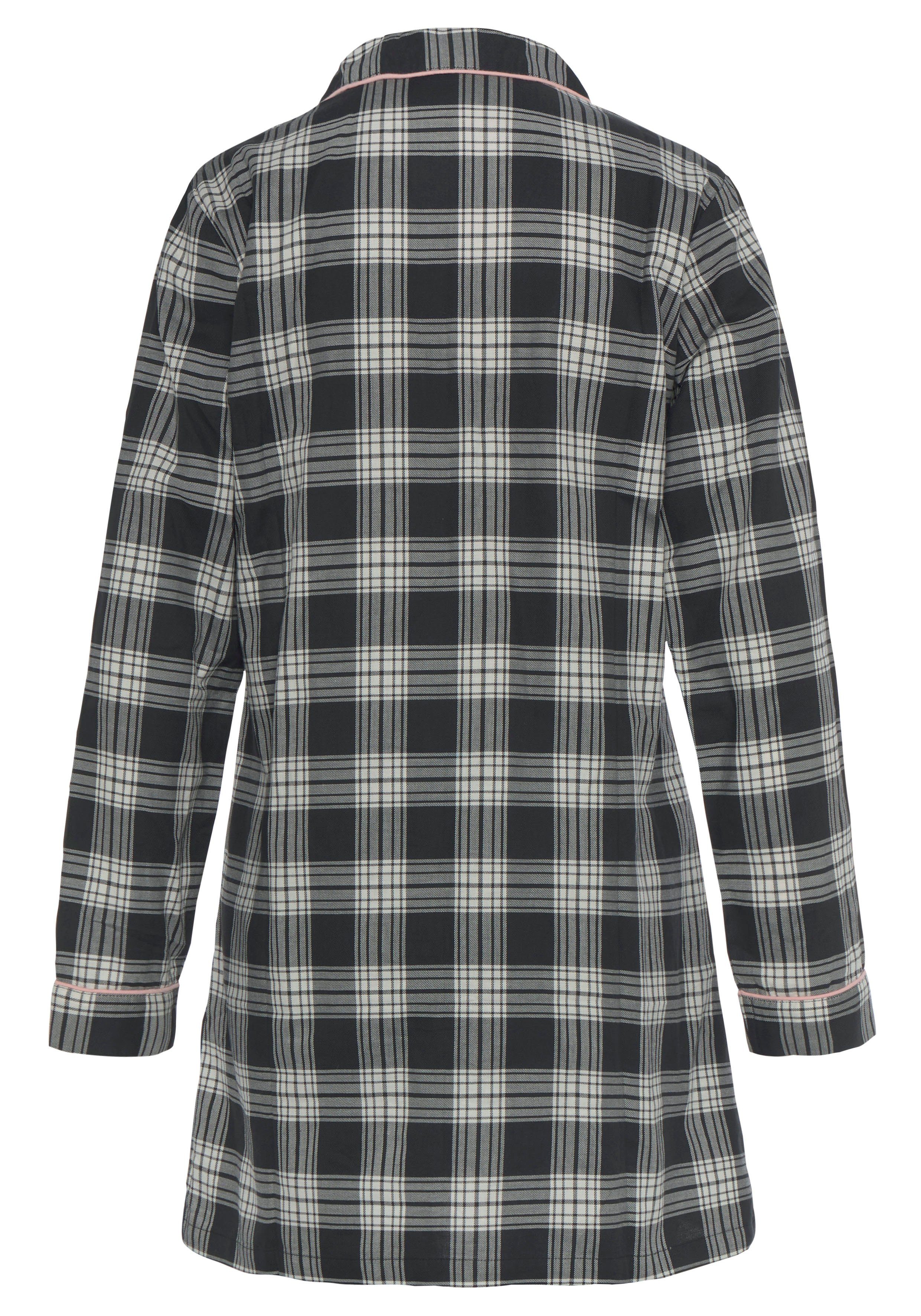 H.I.S Nachthemd aus Flanell im Karo-Design – Bild 4 von 5