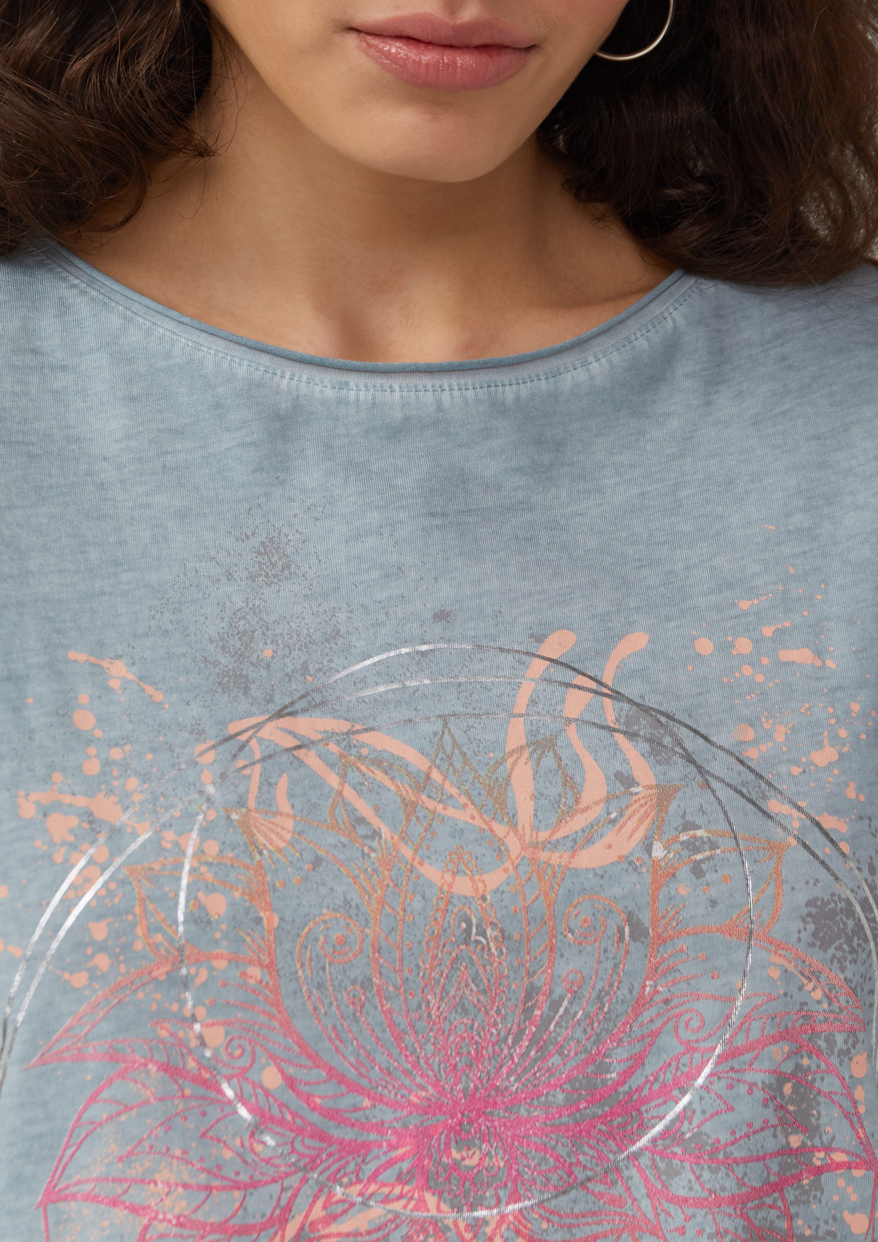 QS T-Shirt mit Frontprint günstig online kaufen