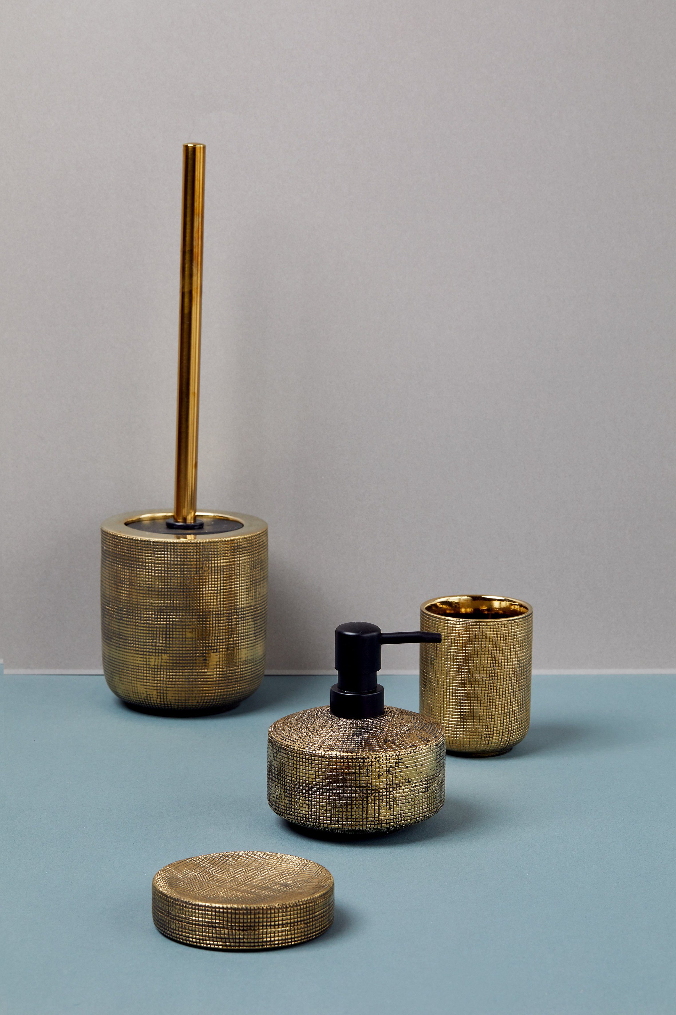 WENKO Seifenspender Rivara, (1-tlg), Gold, handbemalt, günstig online kaufen