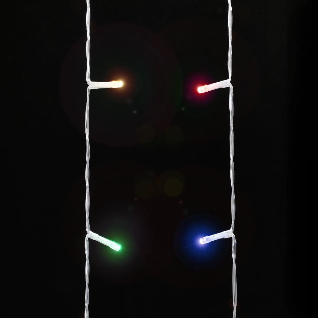 vidaXL Dekolicht Weihnachtsbaum-Beleuchtung 320 LEDs Außenbereich 375 cm Mehrfarbig