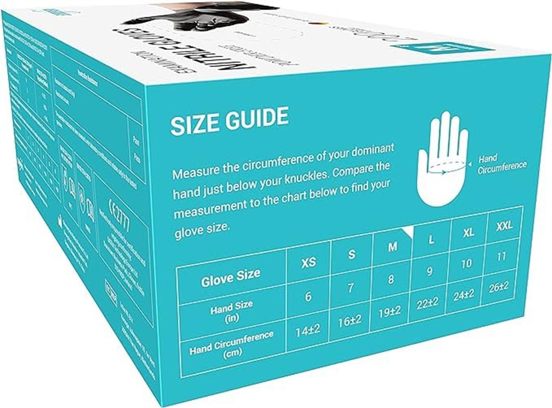 EUROPAPA Nitril-Handschuhe Medical Einmalhandschuhe Untersuchungshandschuhe (200, puderfrei ohne Latex, Gummihandschuhe, EN455 EN374) unsteril latexfrei disposible gloves