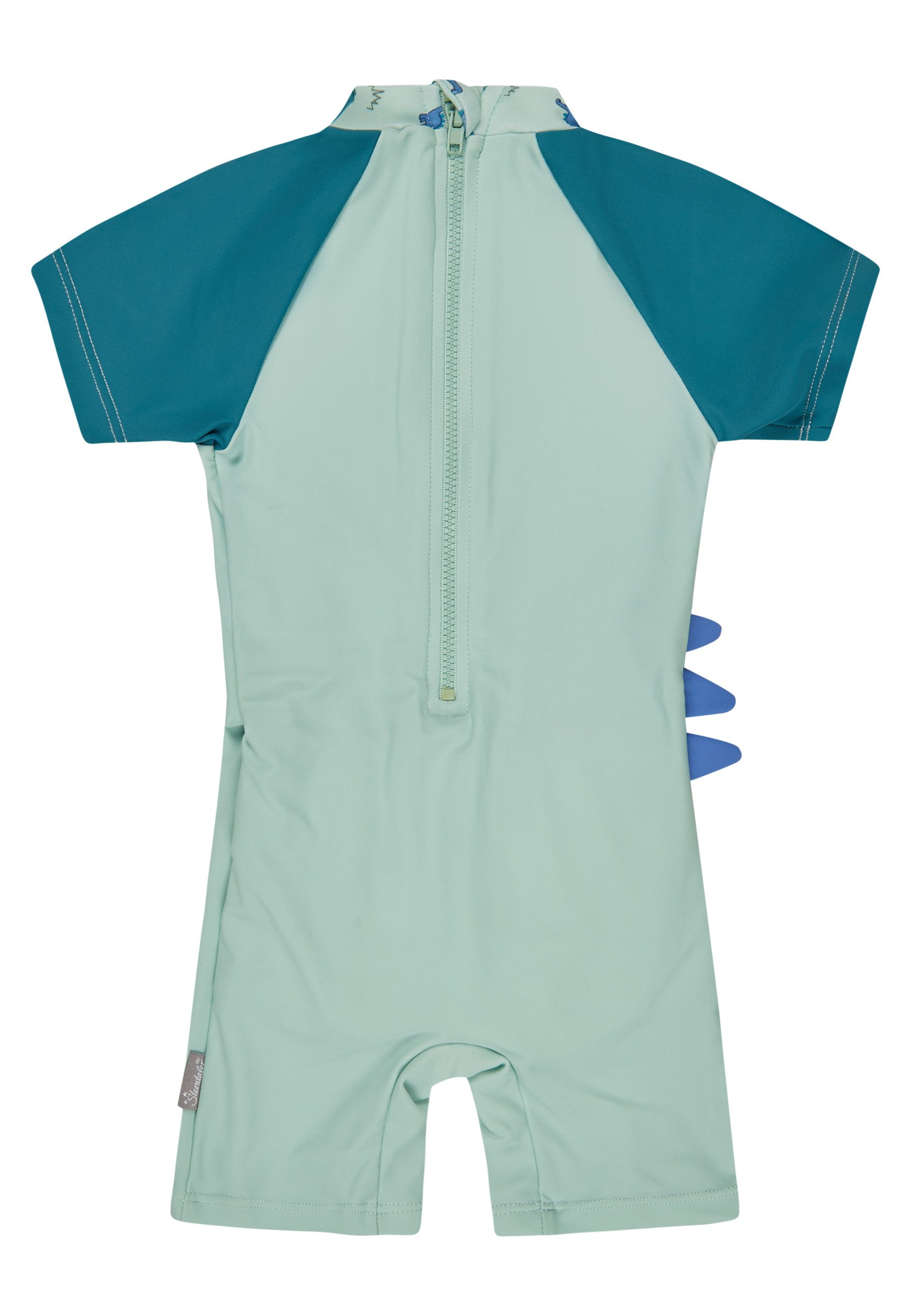Sterntaler® Badeanzug UV-Schutz 50+ Schwimmanzug Dino (1-St) Schwimmanzug Dino-Druck & Zacken, Reißverschluss hinten, Windel bis 92