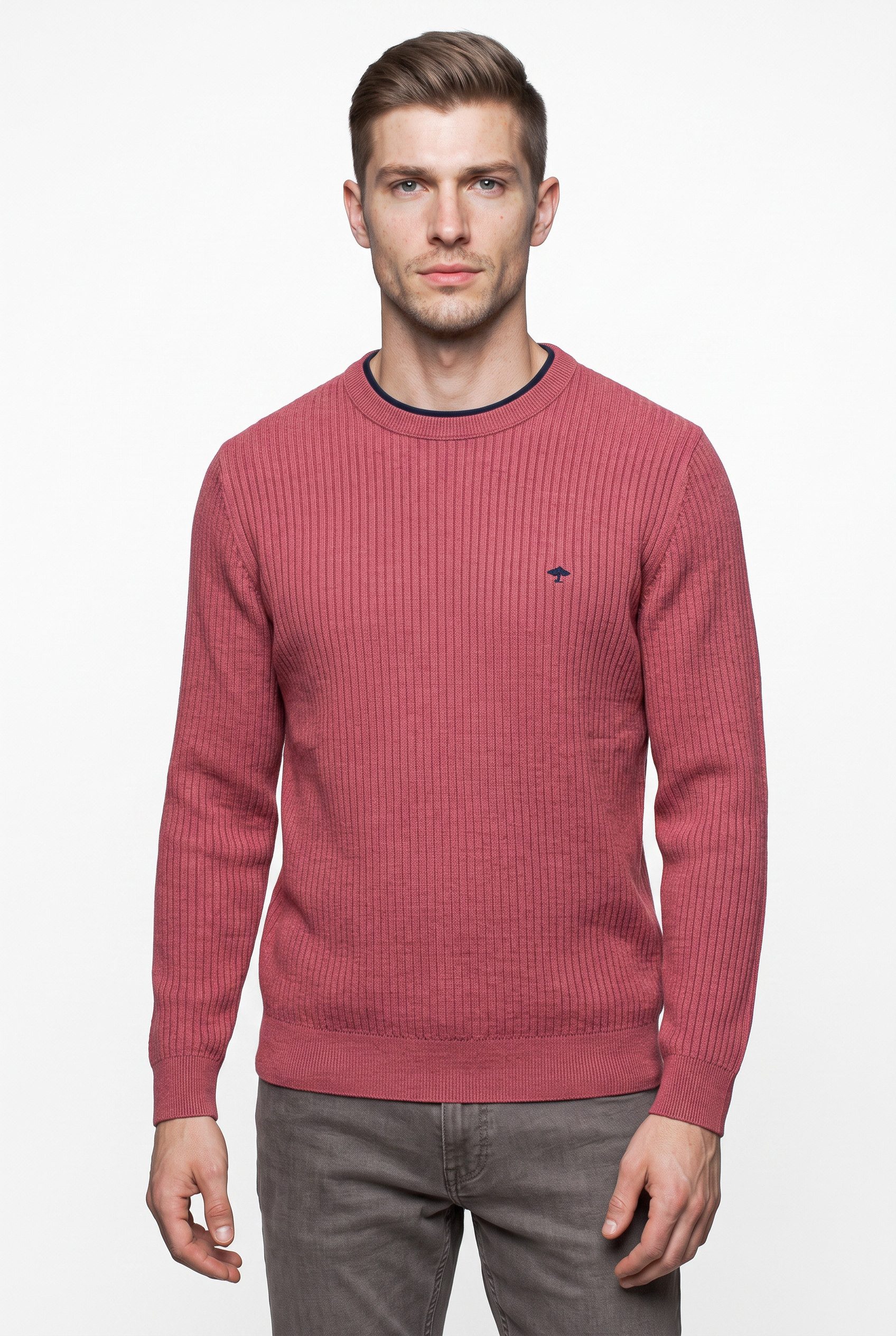 FYNCH-HATTON Strickpullover mit Logo-Stickerei
