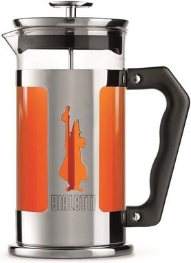 BIALETTI French Press Kanne Preziosa Kaffeebereiter Teebereiter Espressokocher Silber 0,35L French