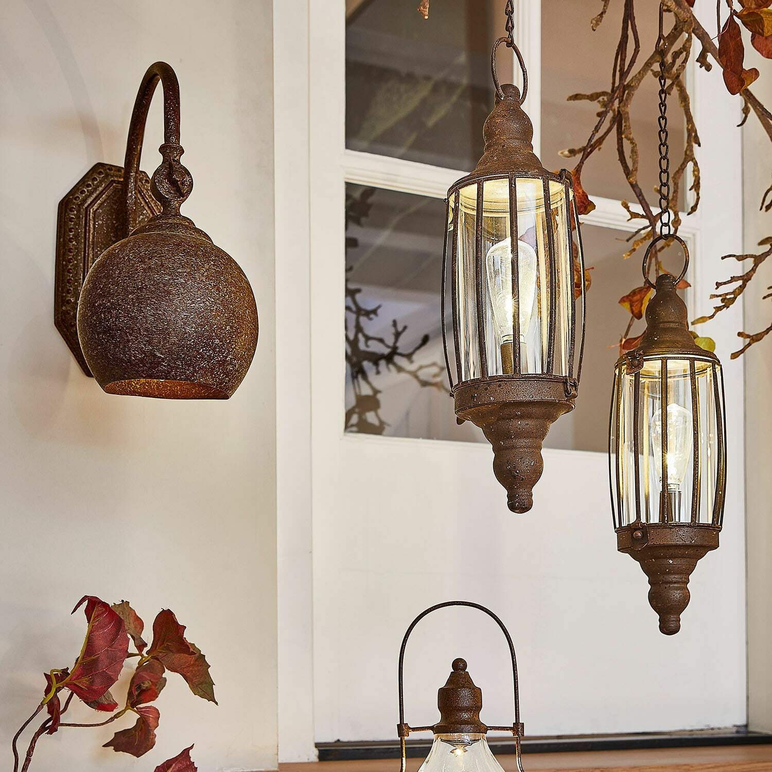 Mirabeau Wandleuchte LED-Wandlampe Zefirs antikbraun