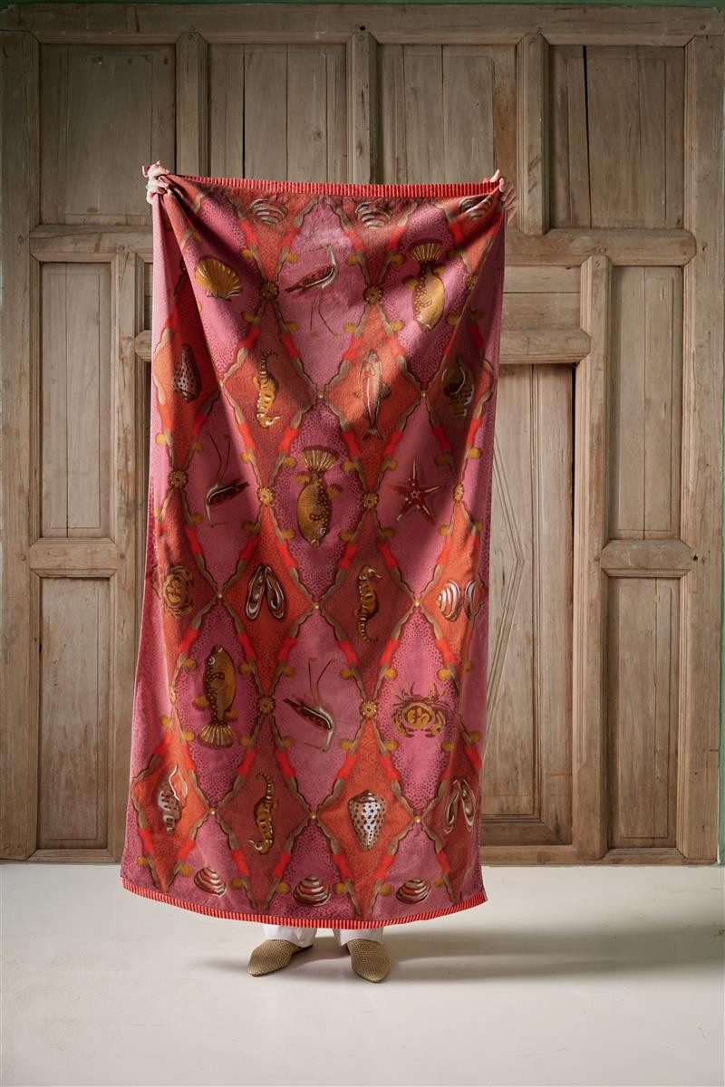 PiP Studio Handtücher Little Sea pink Badetuch 100x180cm (1 Stück), 100% Baumwolle (329675)