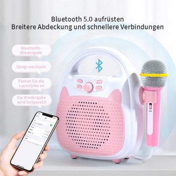 yozhiqu Kinder Karaoke Maschine mit integriertem Mikrofon, Baby-Mikrofon Karaoke-Maschine