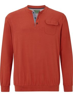 Charles Colby Sweatshirt EARL KEITH mit Knopfleiste